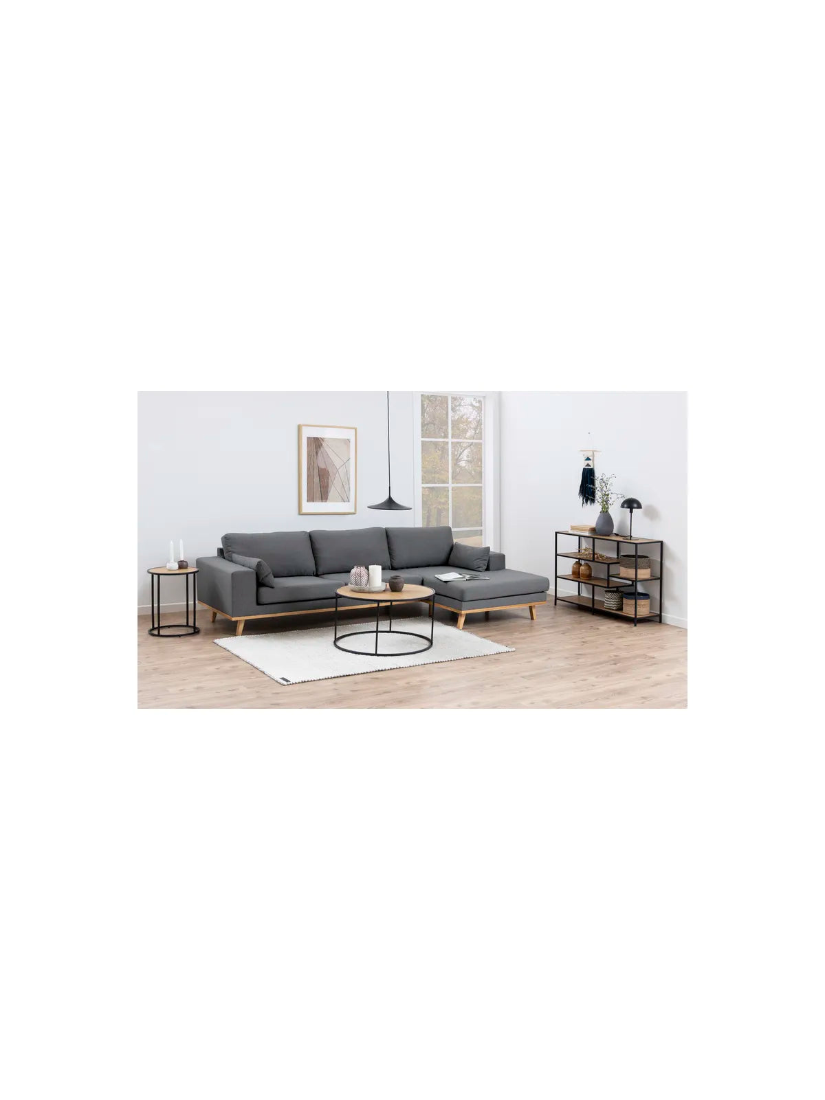 Runder Holz Couchtisch Seaford Wildeiche