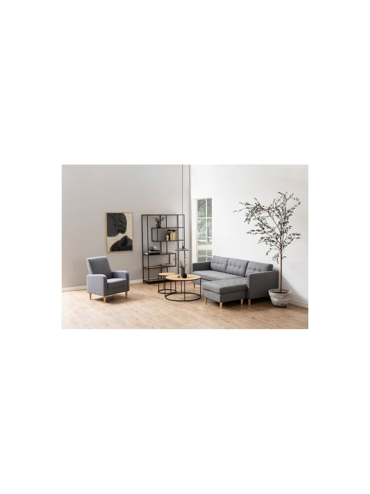 Runder Holz Couchtisch Seaford Wildeiche
