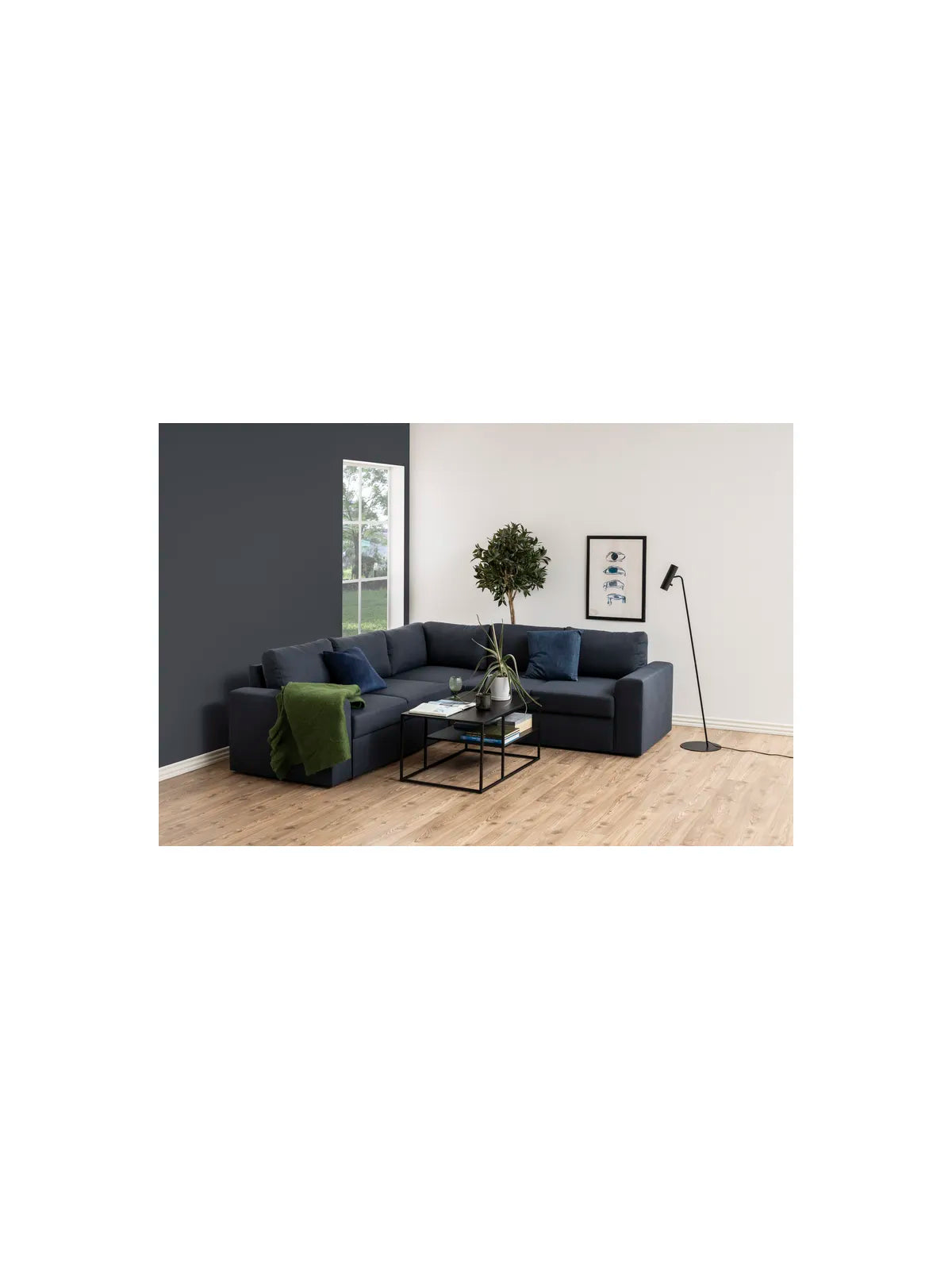 Holz Couchtisch Newton Matt Schwarz