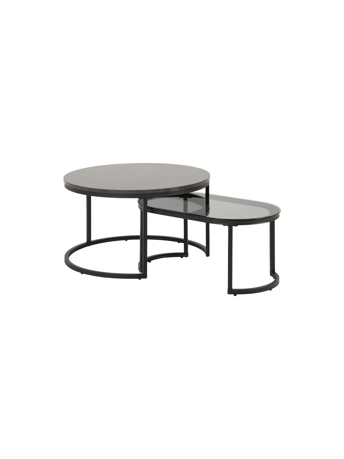 Melamin Couchtisch Spiro Schwarz