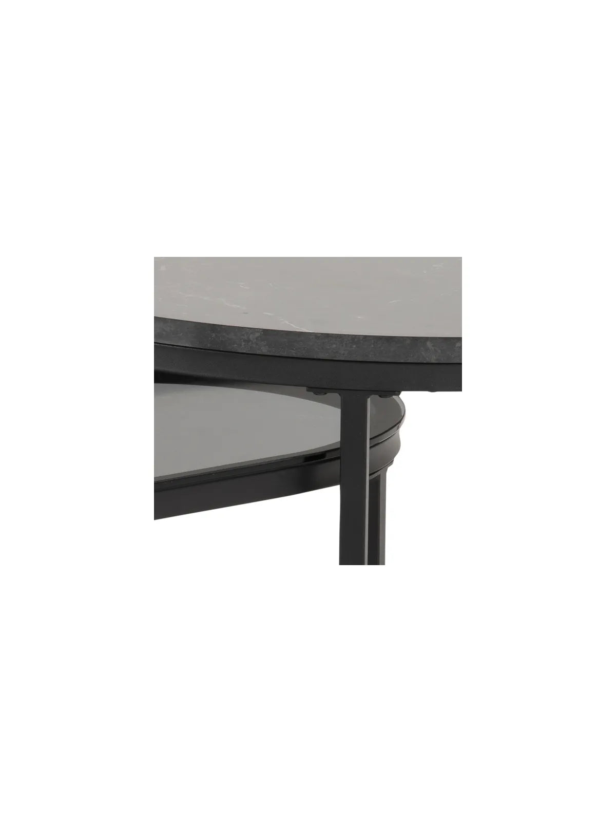 Melamin Couchtisch Spiro Schwarz