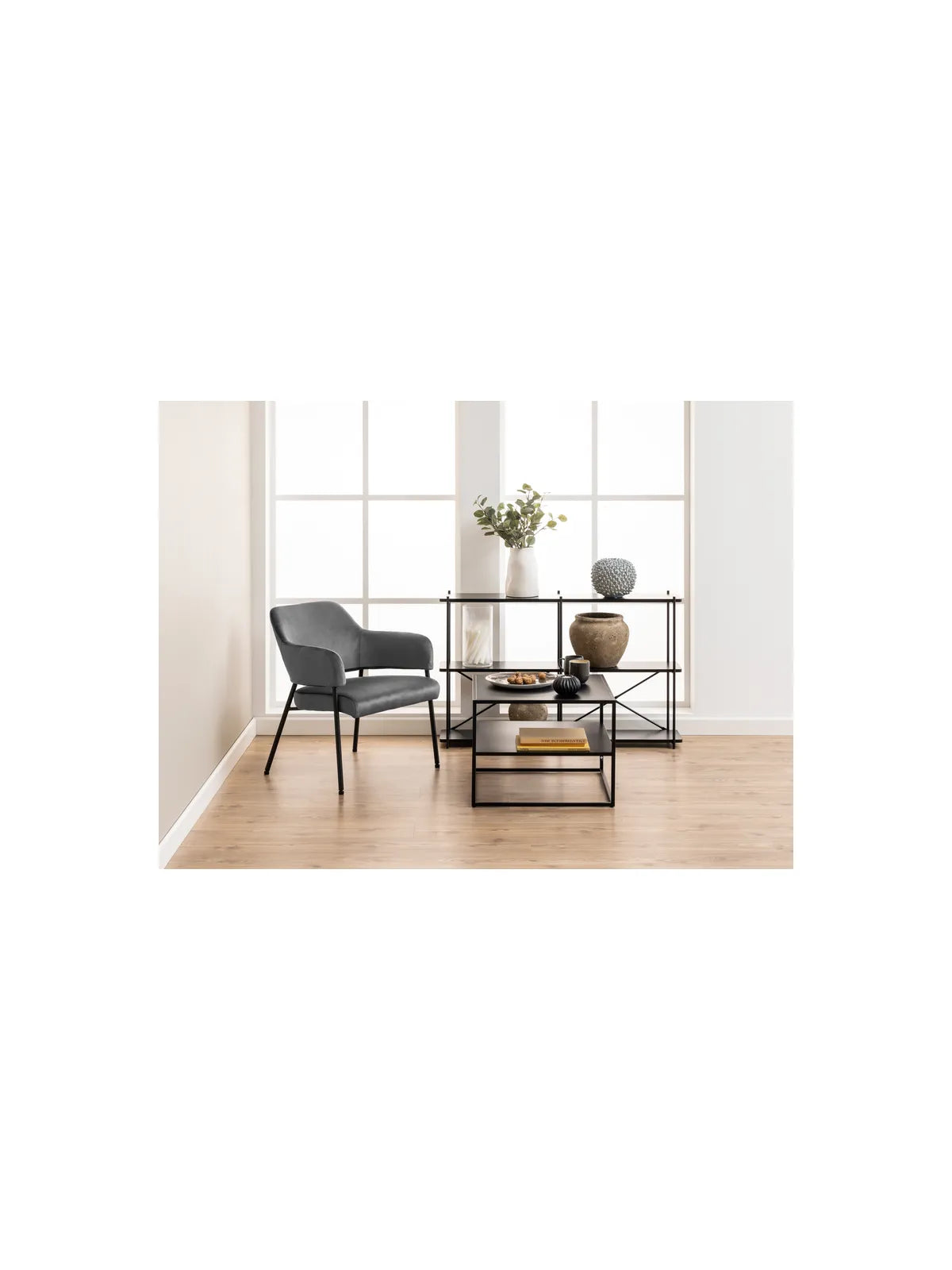 Holz Couchtisch Newton Matt Schwarz