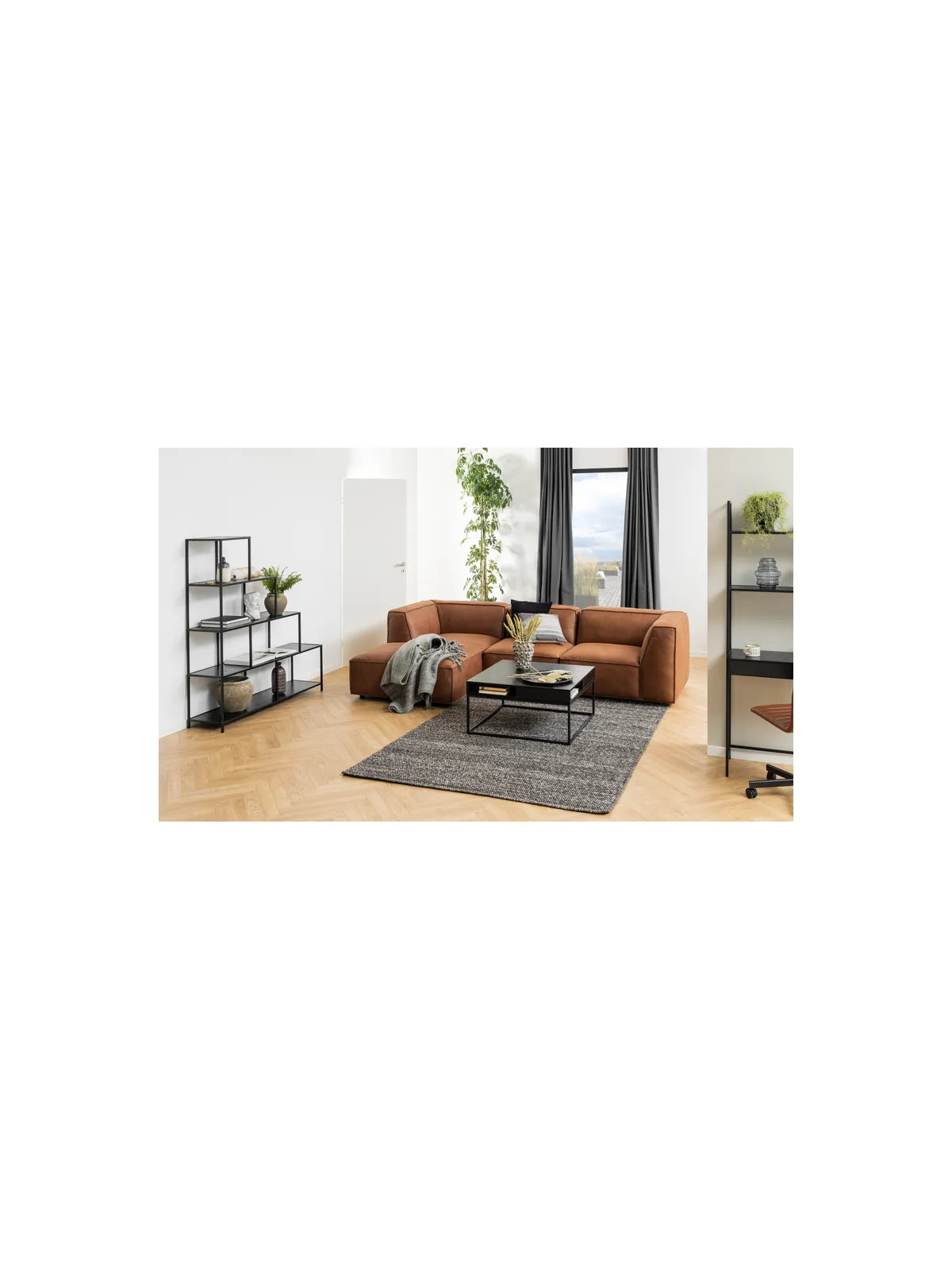 Melamin Couchtisch Willford Schwarz