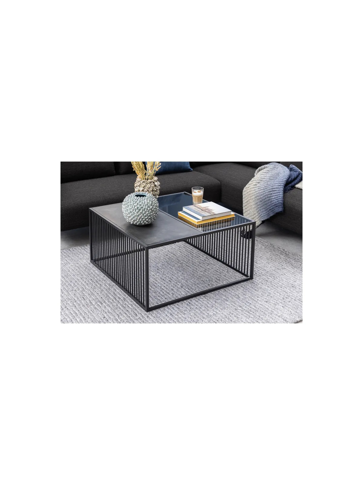 Melamin Couchtisch Strington Schwarz