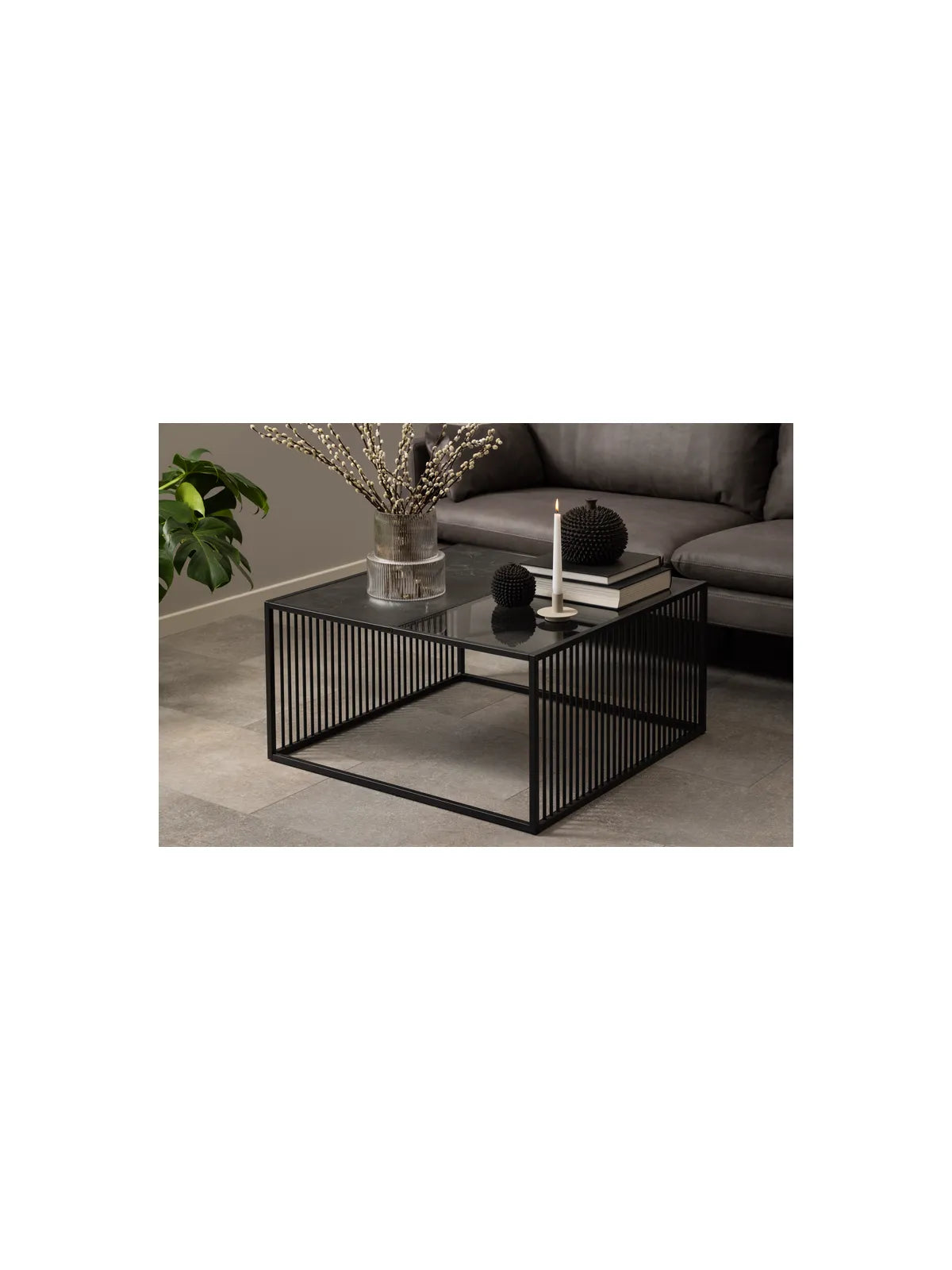 Melamin Couchtisch Strington Schwarz