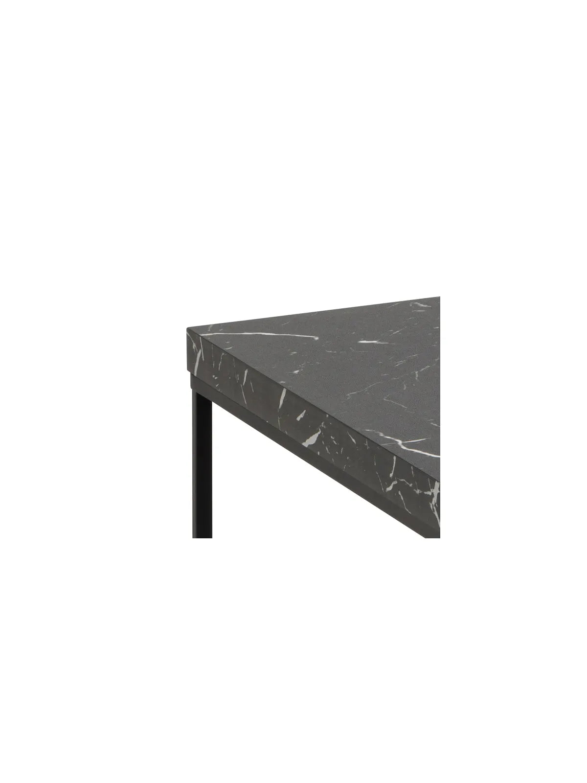 Barossa Couchtisch Marmor Schwarz Marquina Rau Melamin