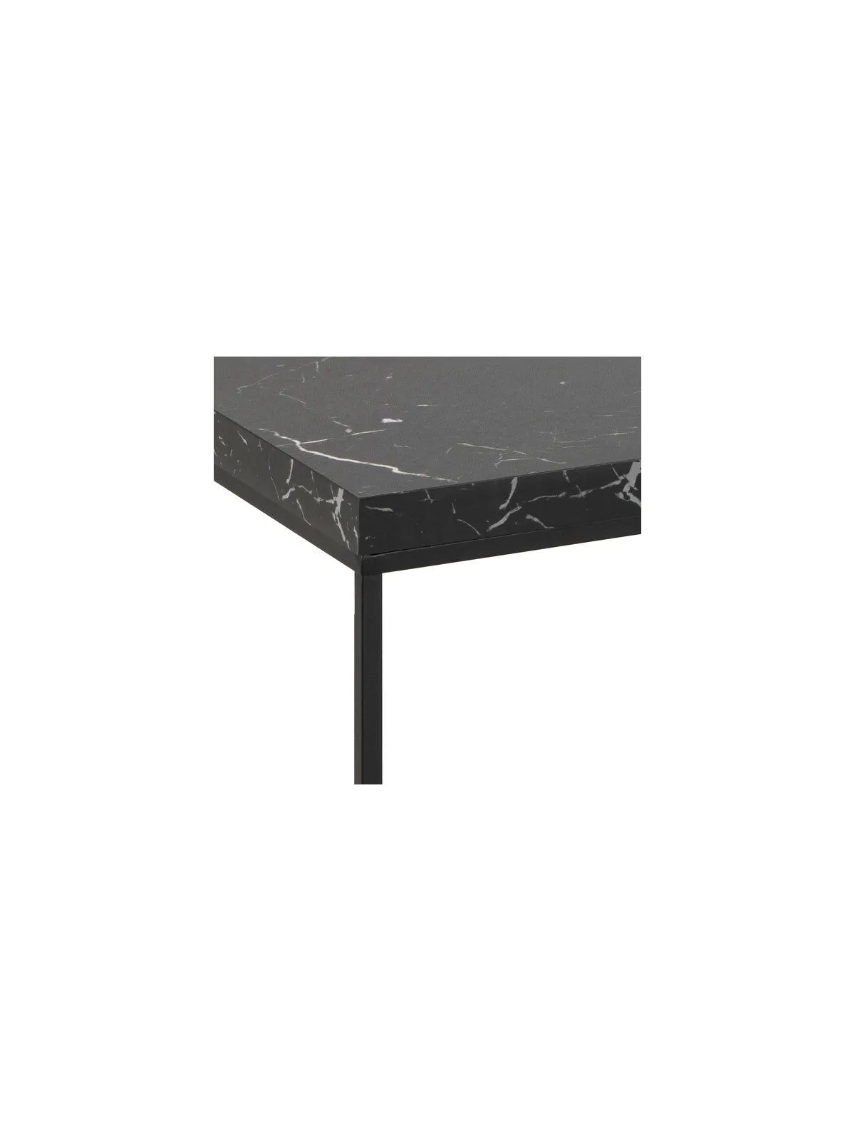 Barossa Couchtisch Marmor Schwarz Marquina Rau Melamin