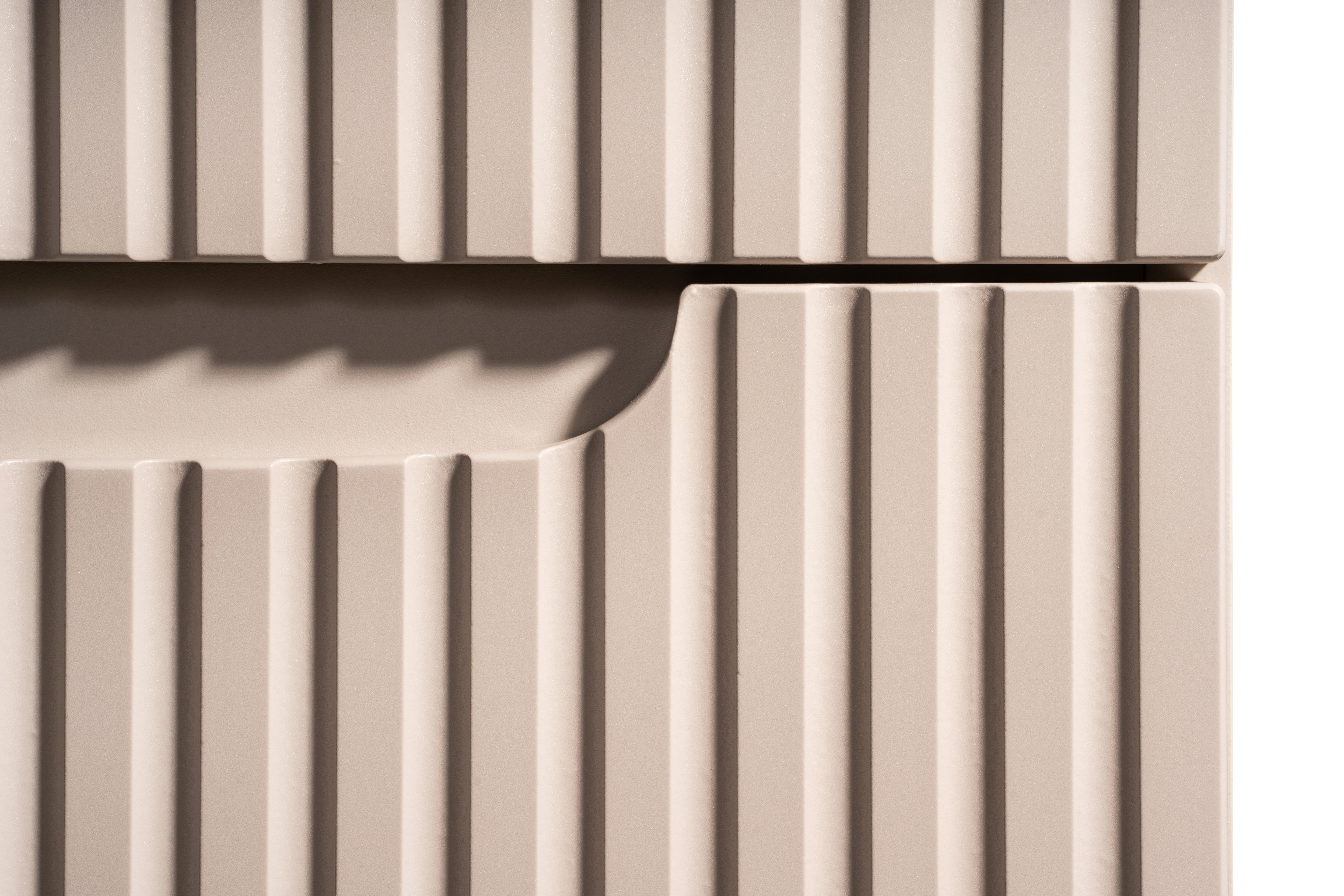 Nova Unterschrank für Waschbecken, 80 cm, 2 Schubladen Kaschmir Matt