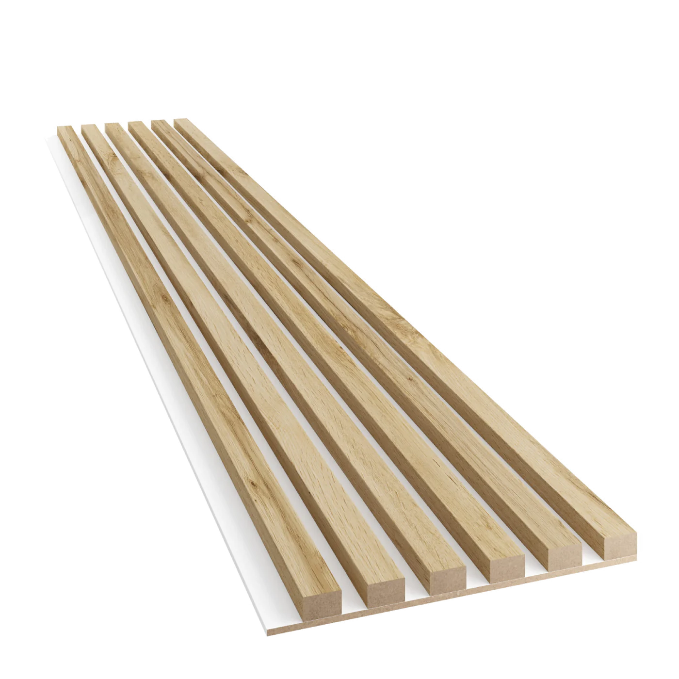 Slim-Lamellen auf MDF-Platte