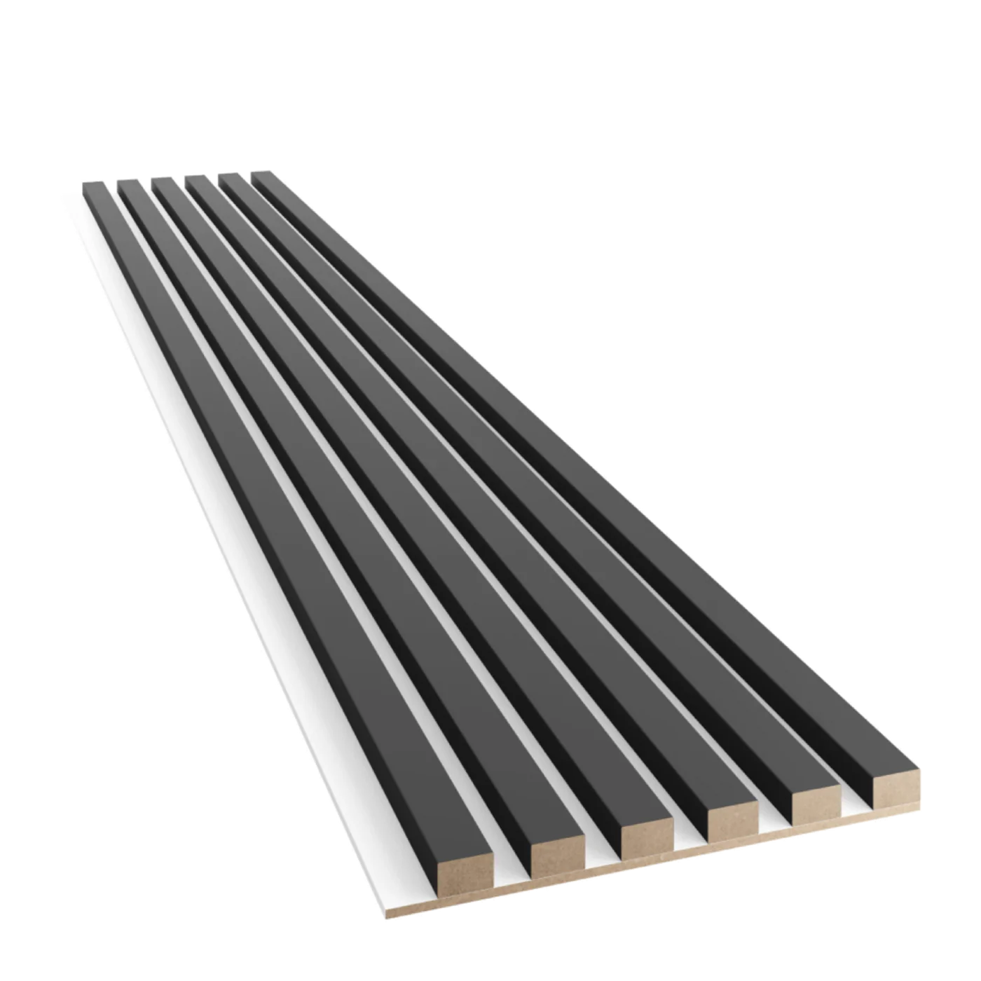 Slim-Lamellen auf MDF-Platte