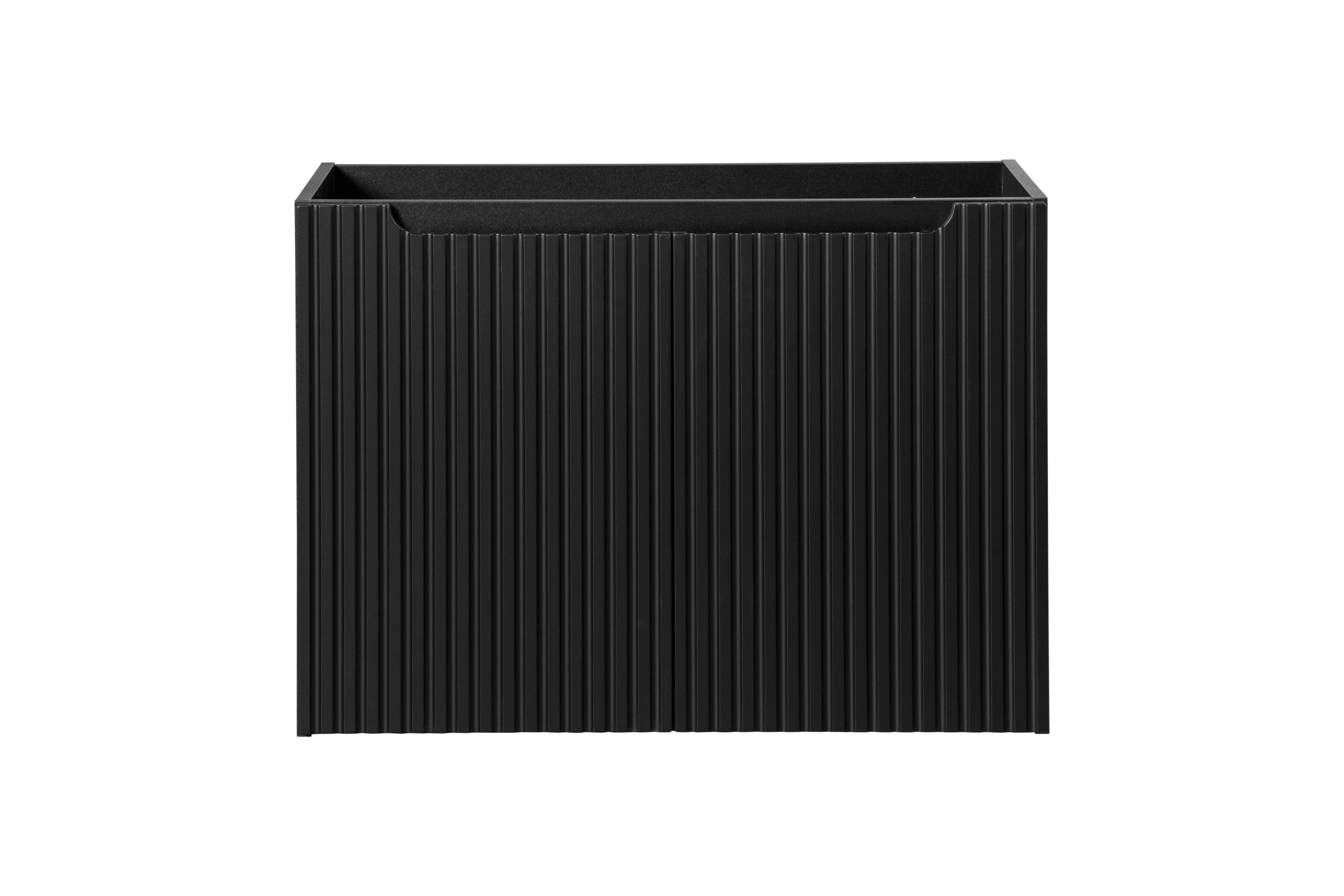 Nova Unterschrank für Waschbecken, 80 cm, 2 Türen Schwarz Matt