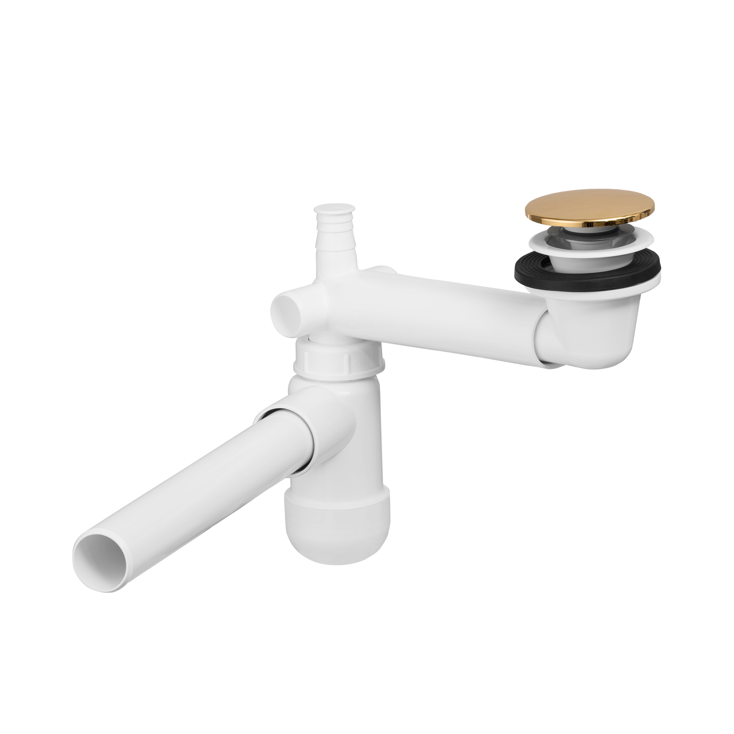 Syfon Low Siphon, inkl. Click Clack Gold, Chrom