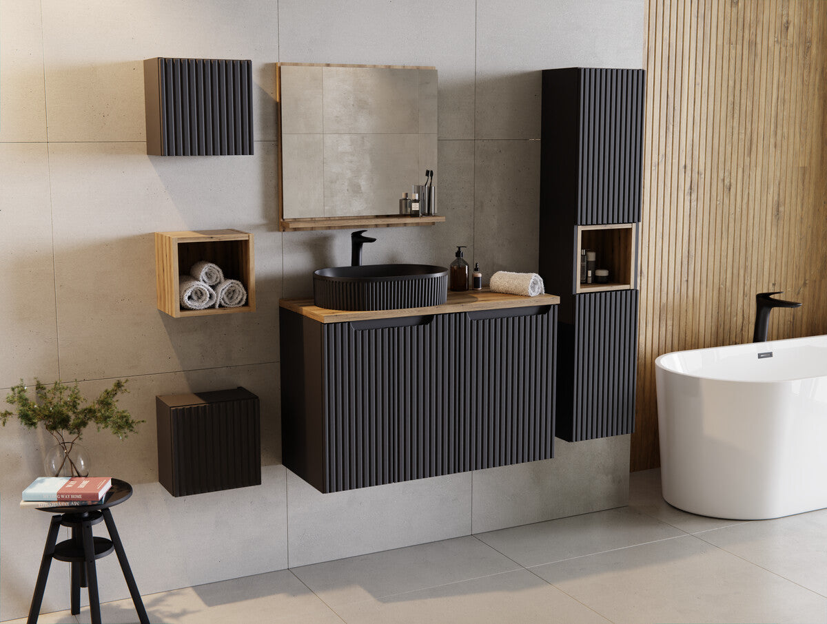 Waschbeckenunterschrank Nova Black