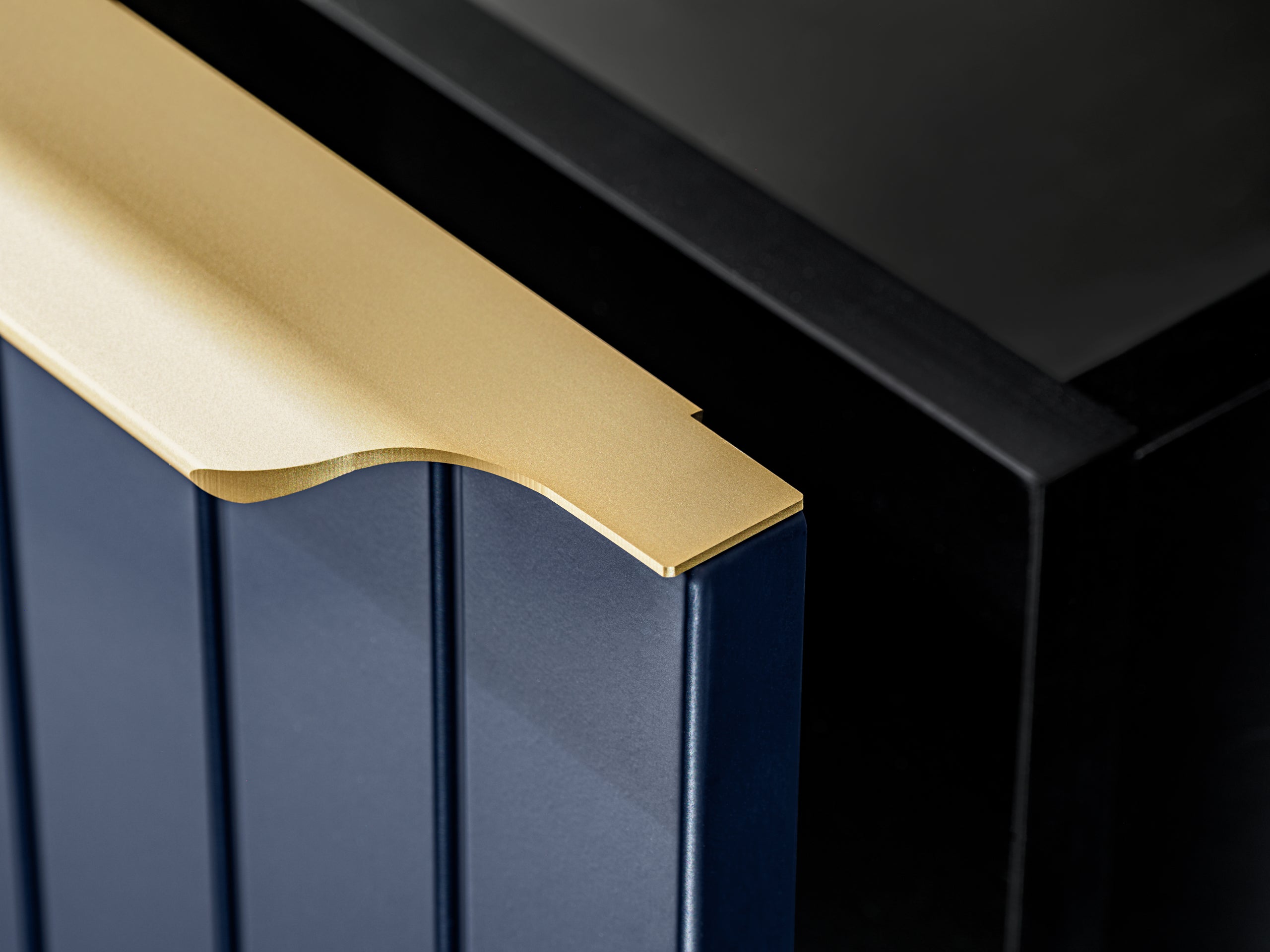 Santa Schrank unter Waschbecken 60 cm 2 Schubladen Indigoblau