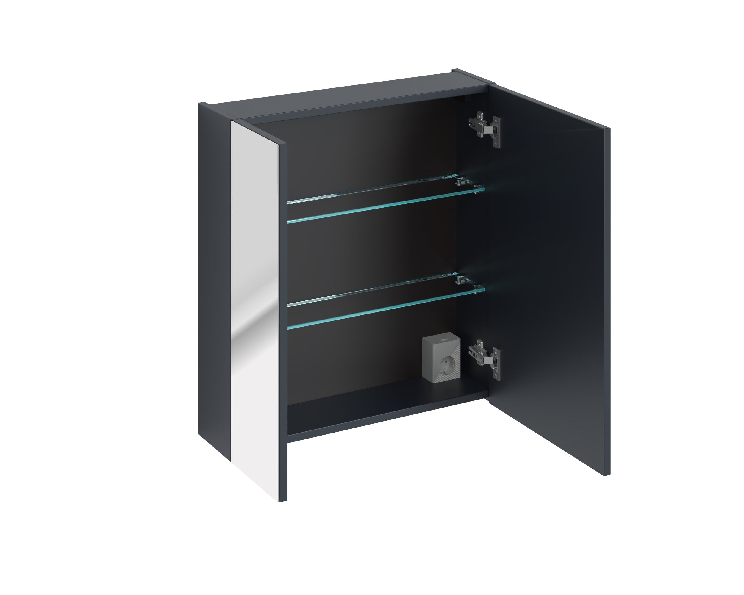 Santa Spiegelschrank, 60 cm, 2 Türen Indigoblau