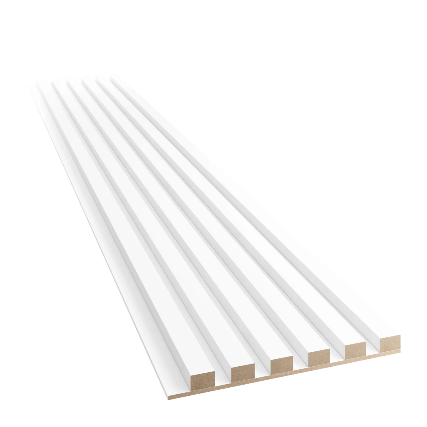 Slim-Lamellen auf MDF-Platte