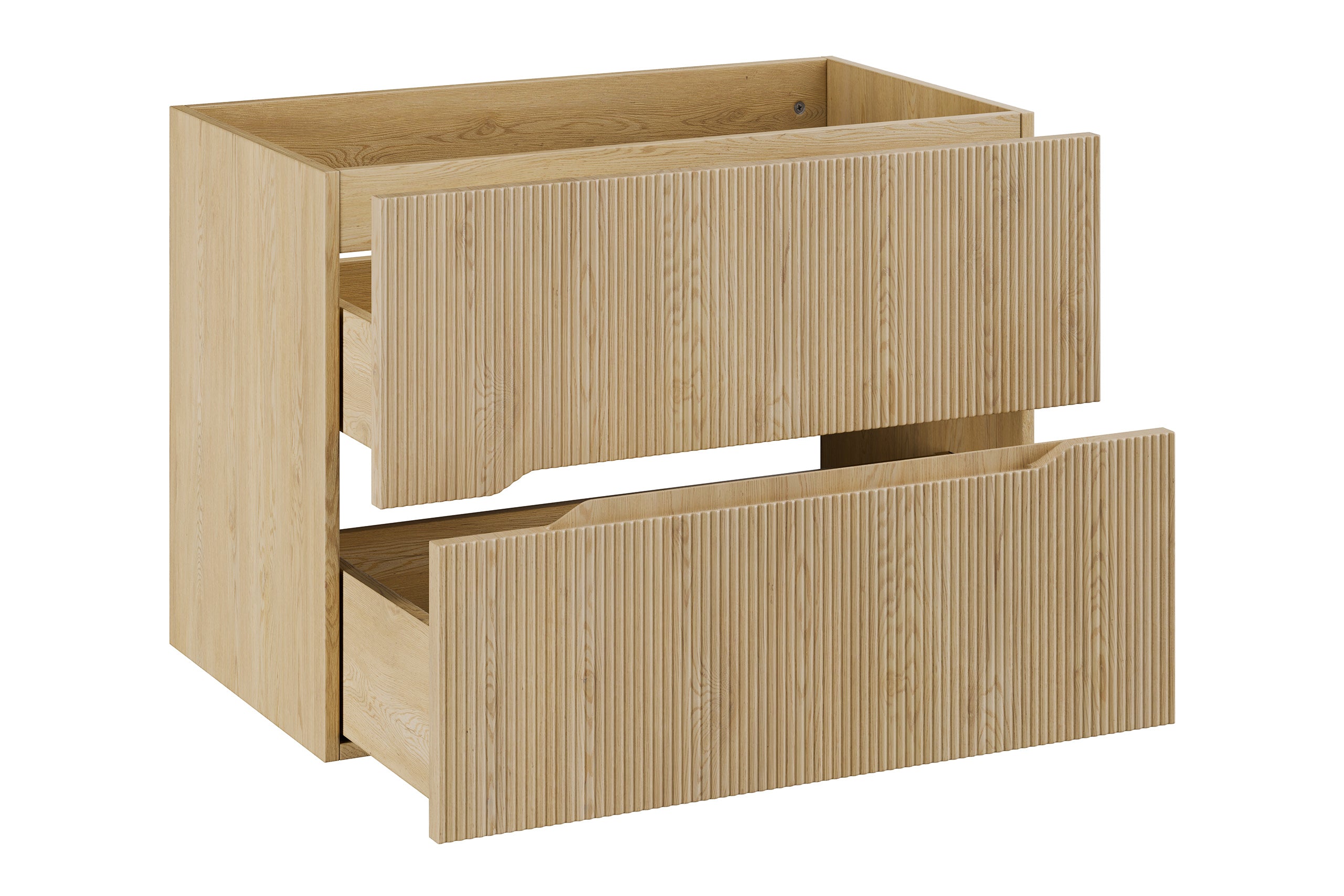 Nordic Unterschrank für Waschbecken 80 cm, 2 Schubladen