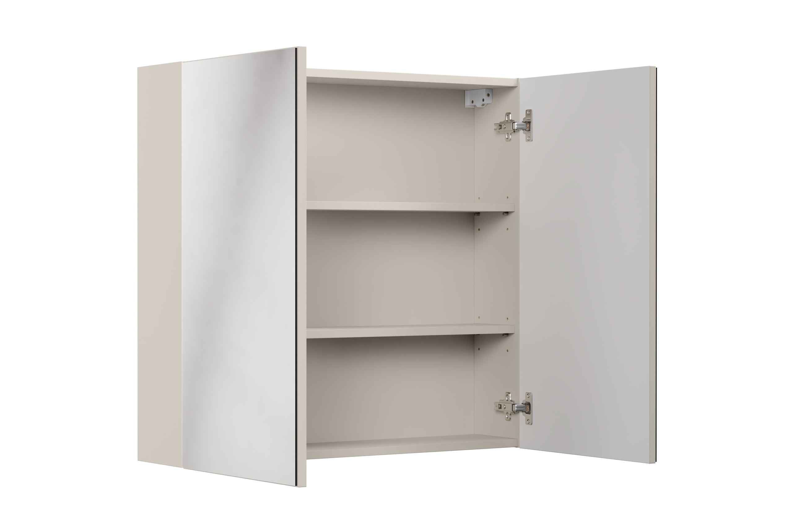 Kaschmir-Spiegelschrank 80 cm, 2 Türen