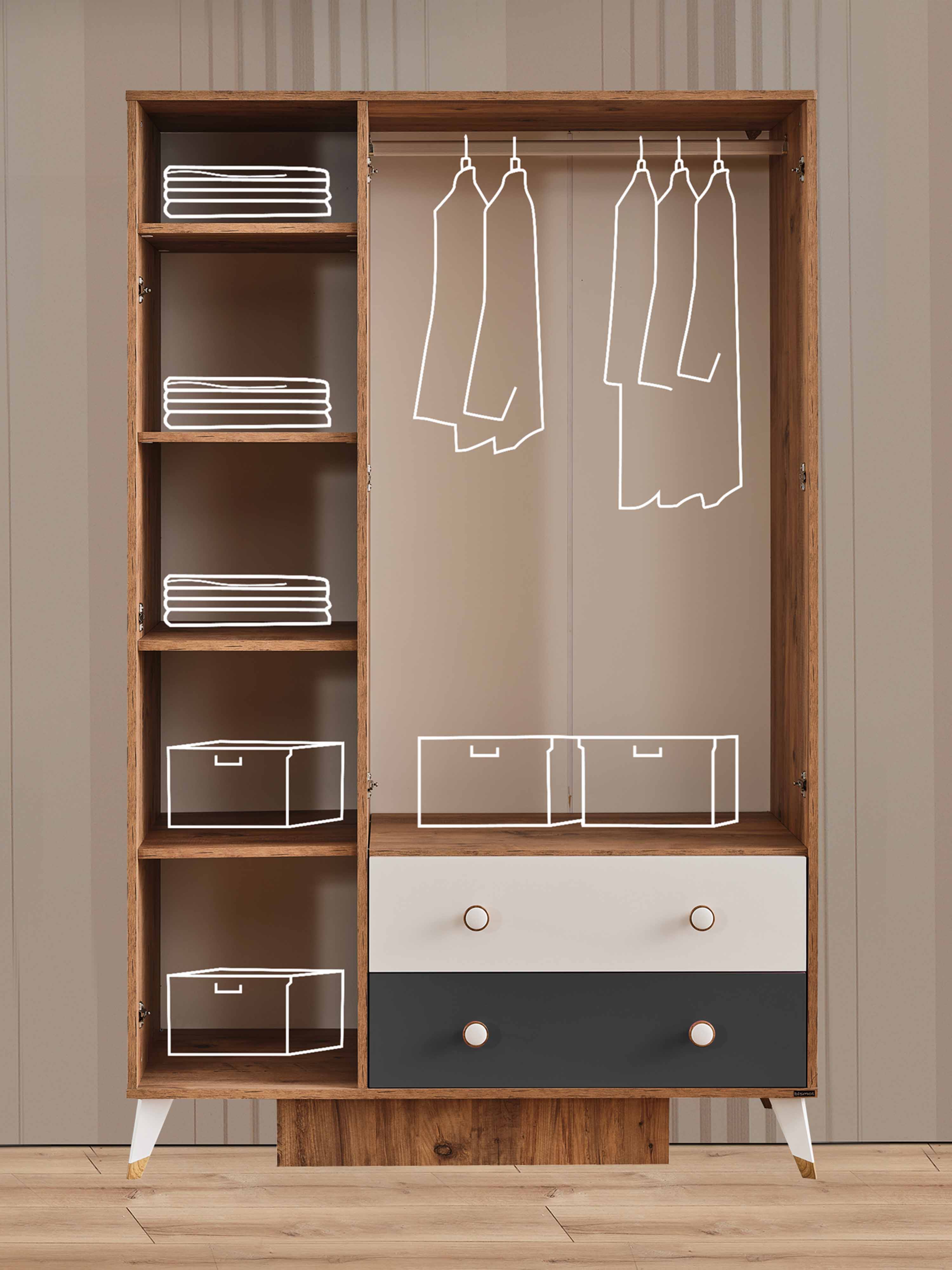 Smart Schlafzimmerschrank