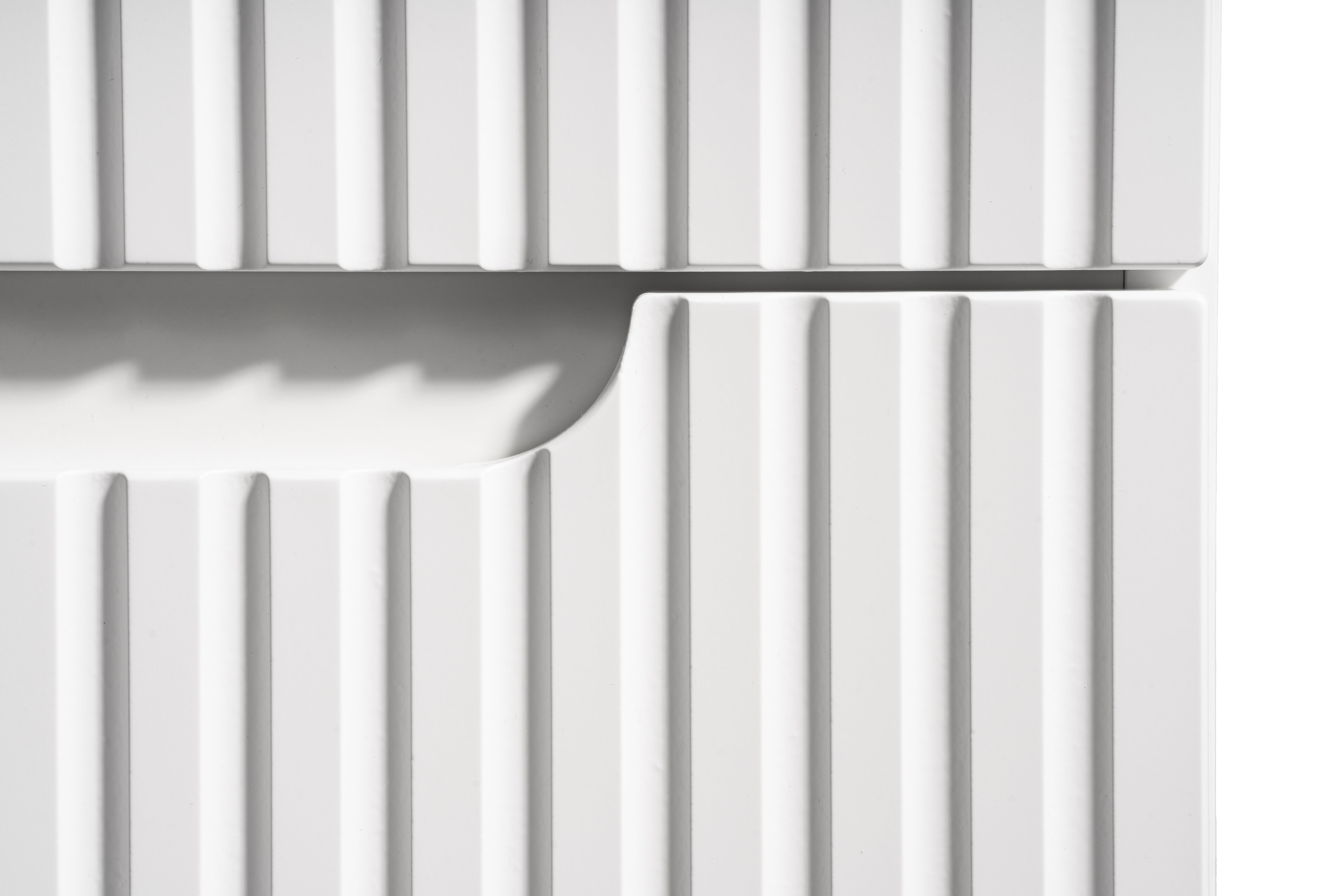 Nova Unterschrank für Waschbecken, 80 cm, 2 Türen Weiß