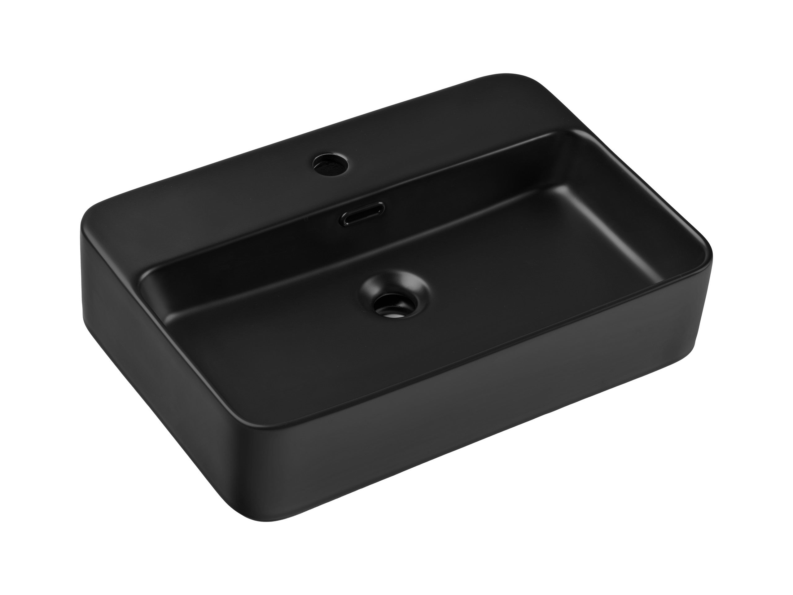 Trust Aufsatzwaschbecken Schwarz Matt