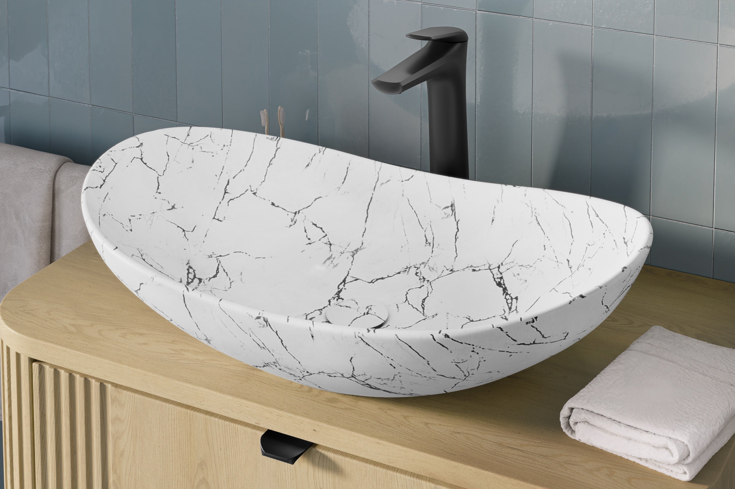 Un-Lena-Mw17 Aufsatzwaschbecken