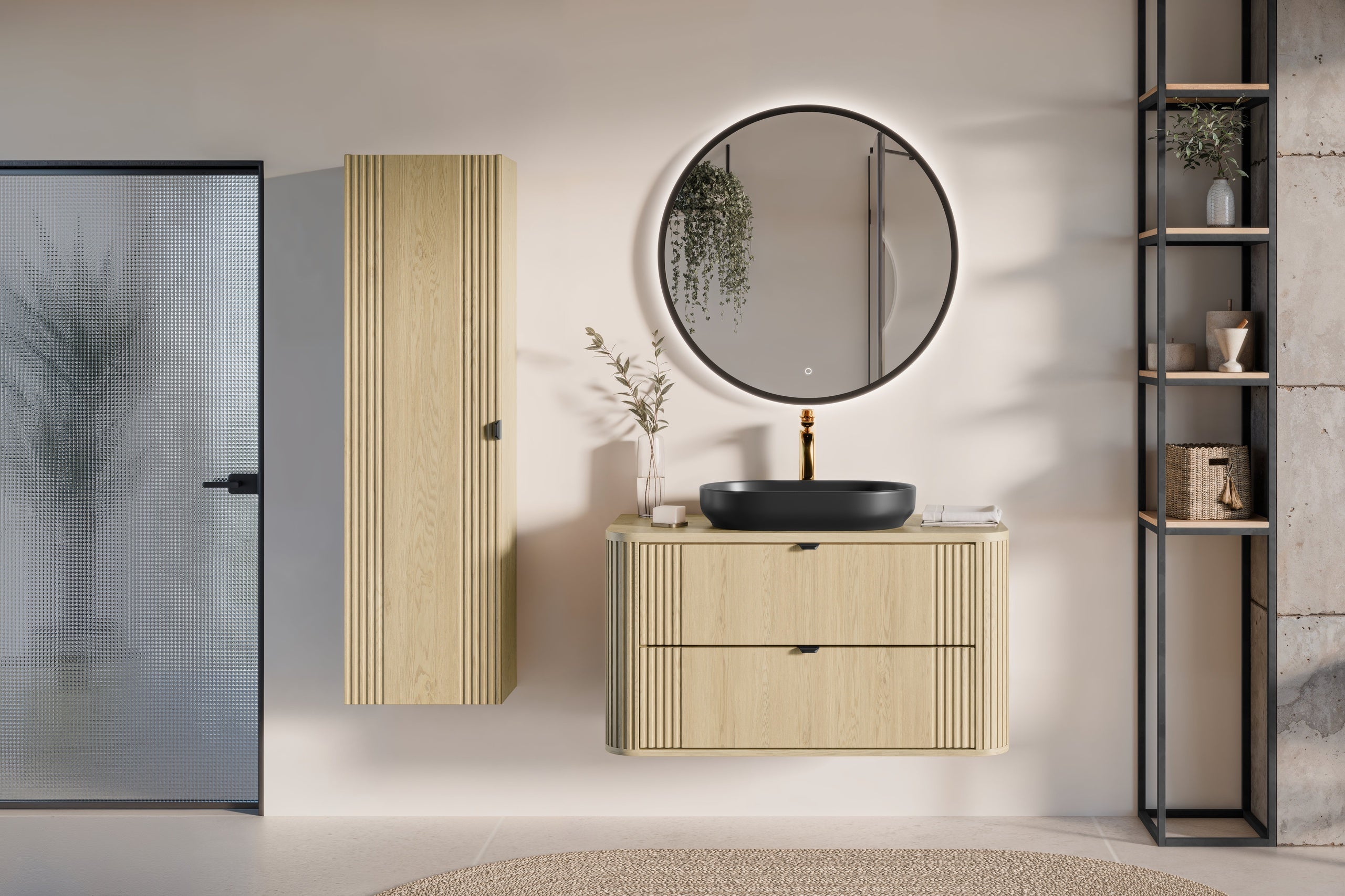 Ovalia Hochschrank 1 Tür