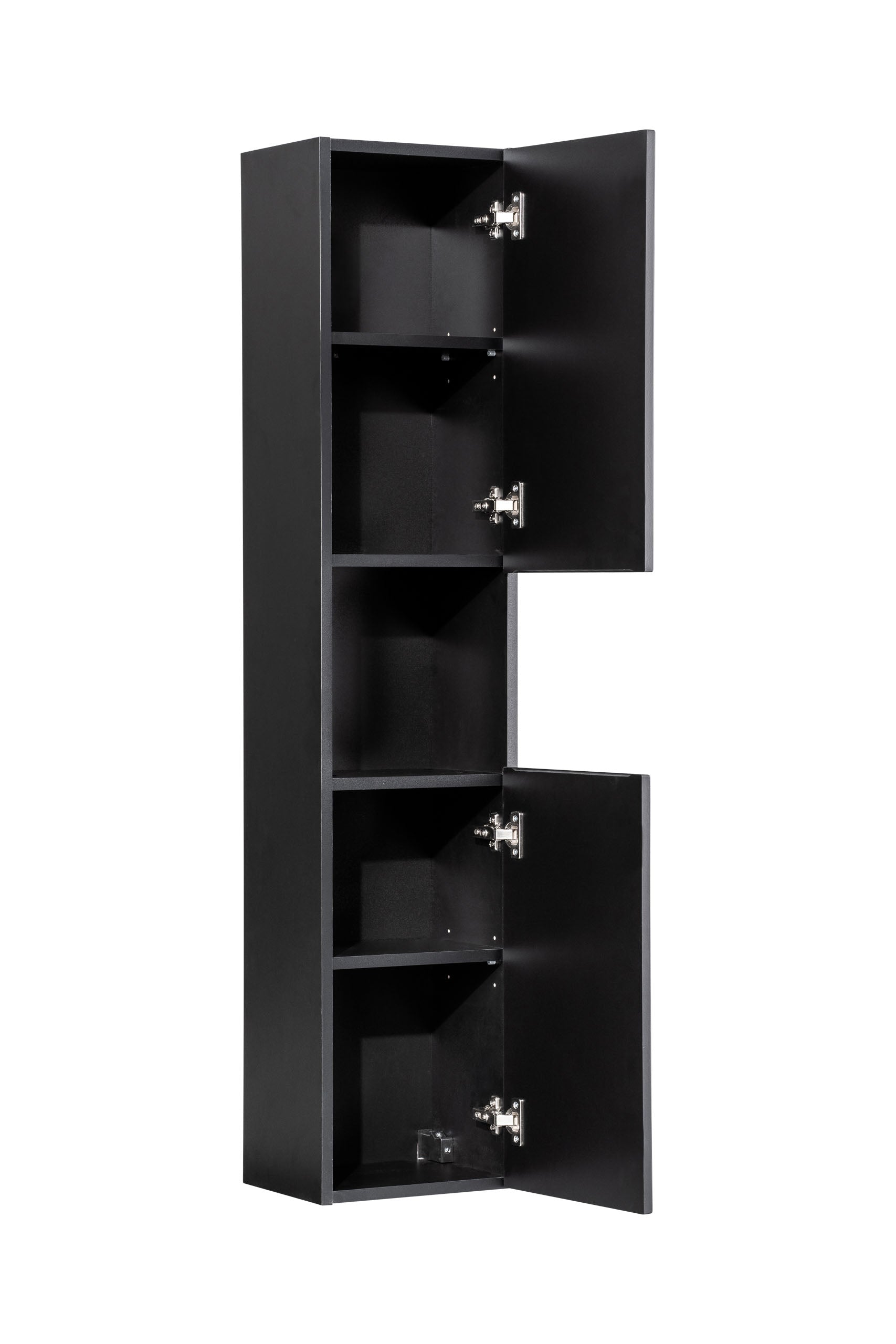 Nova Hochschrank 2 Türen Schwarz Matt
