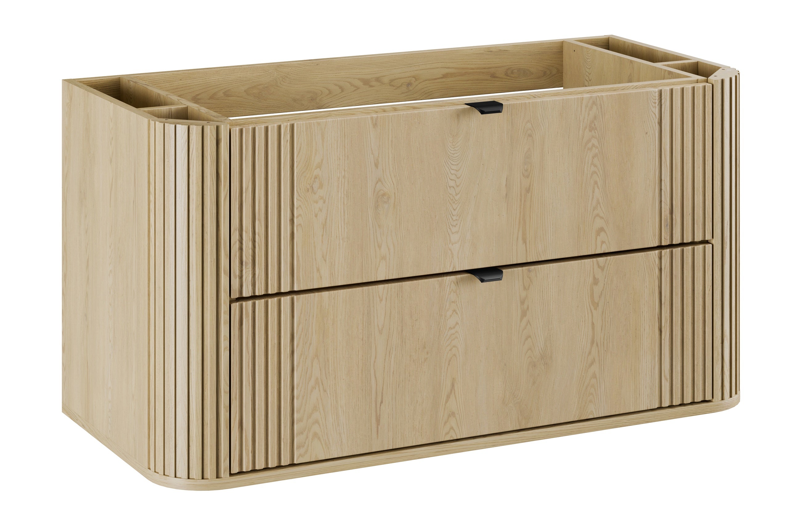 Ovalia Waschbeckenunterschrank 100 cm 2 Schubladen