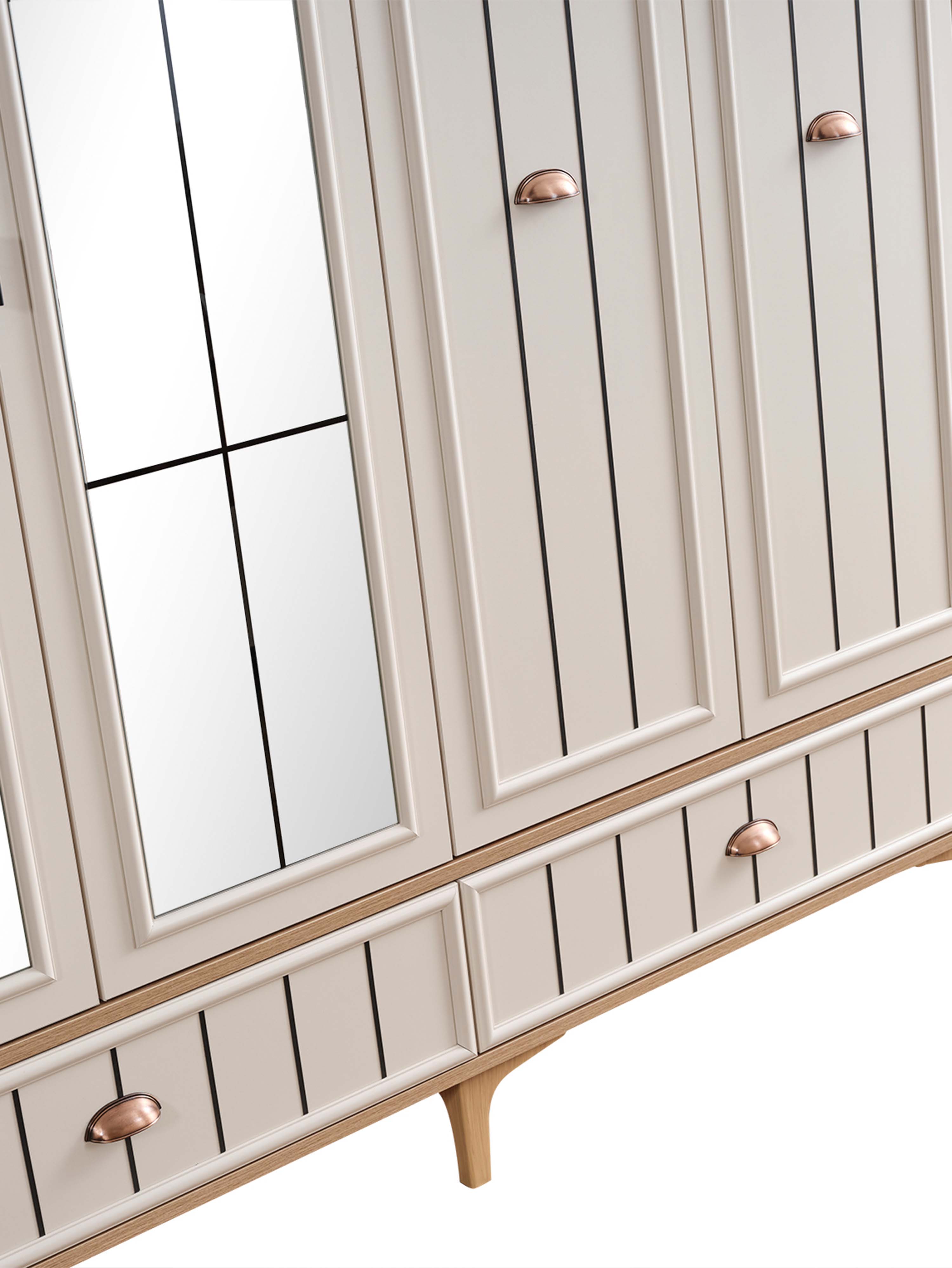 Bella Schlafzimmerschrank 6-Türen