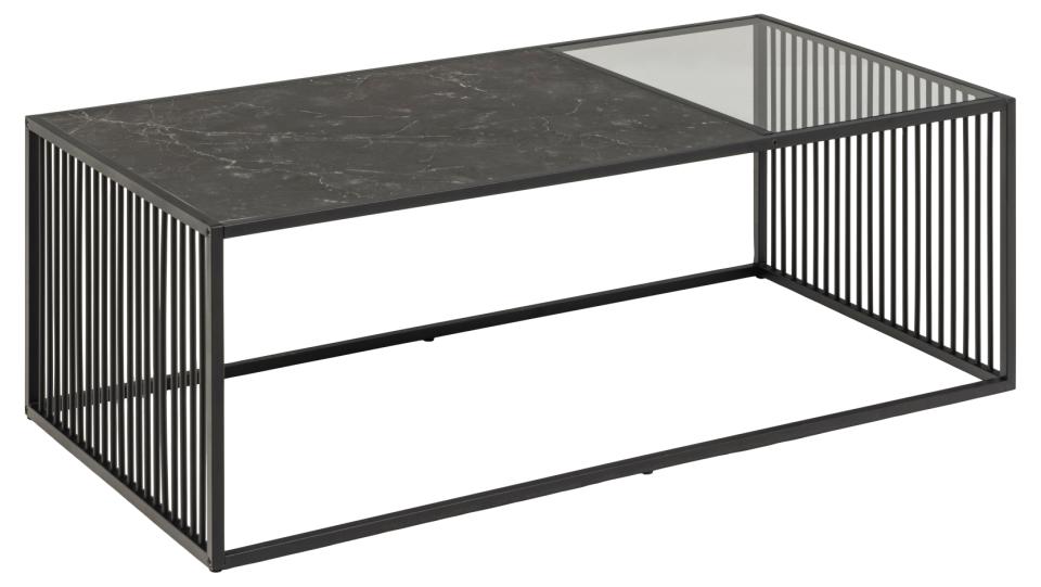 Melamin Couchtisch Strington Schwarz