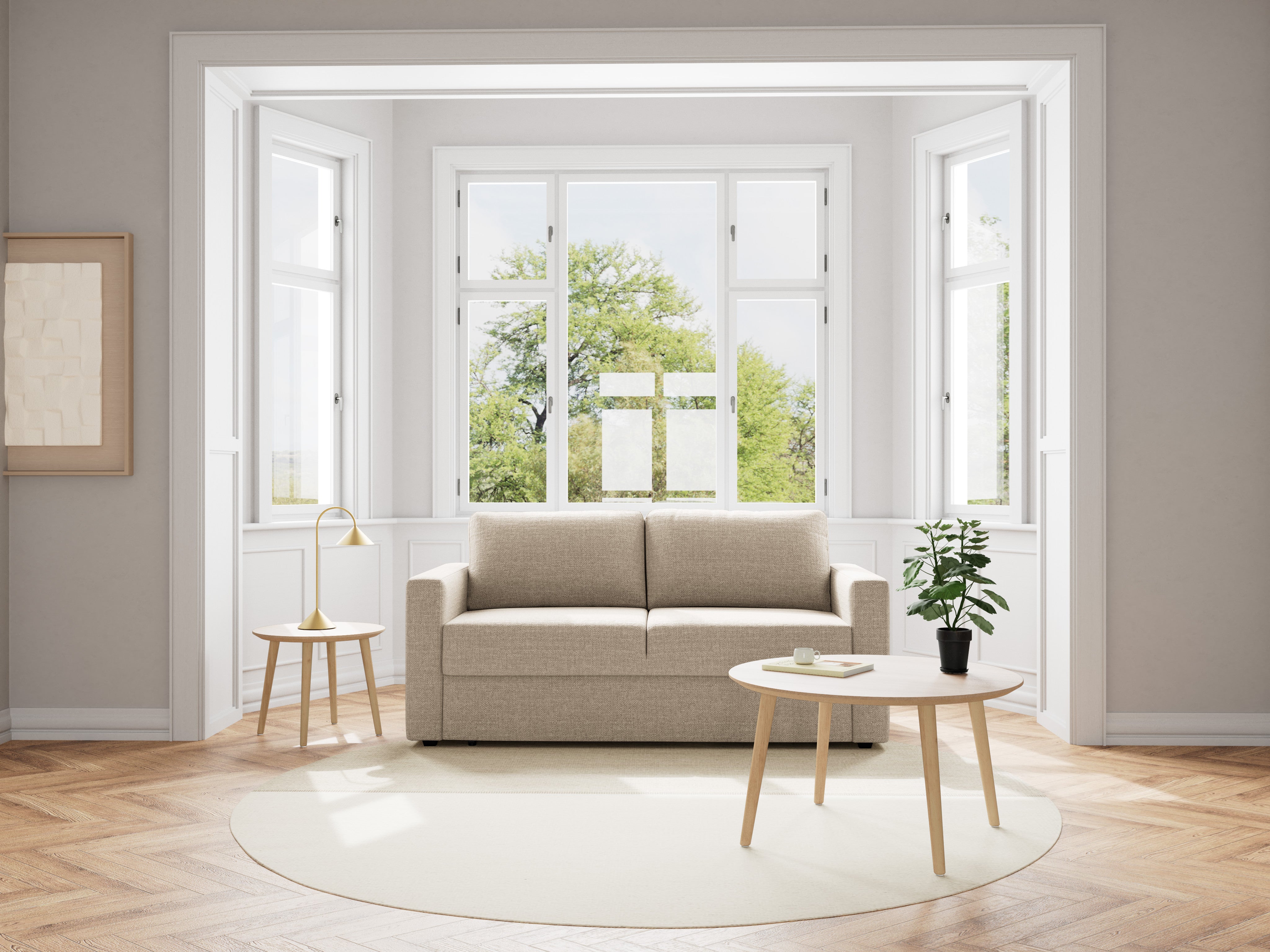 Fleury Schlafsofa Beige