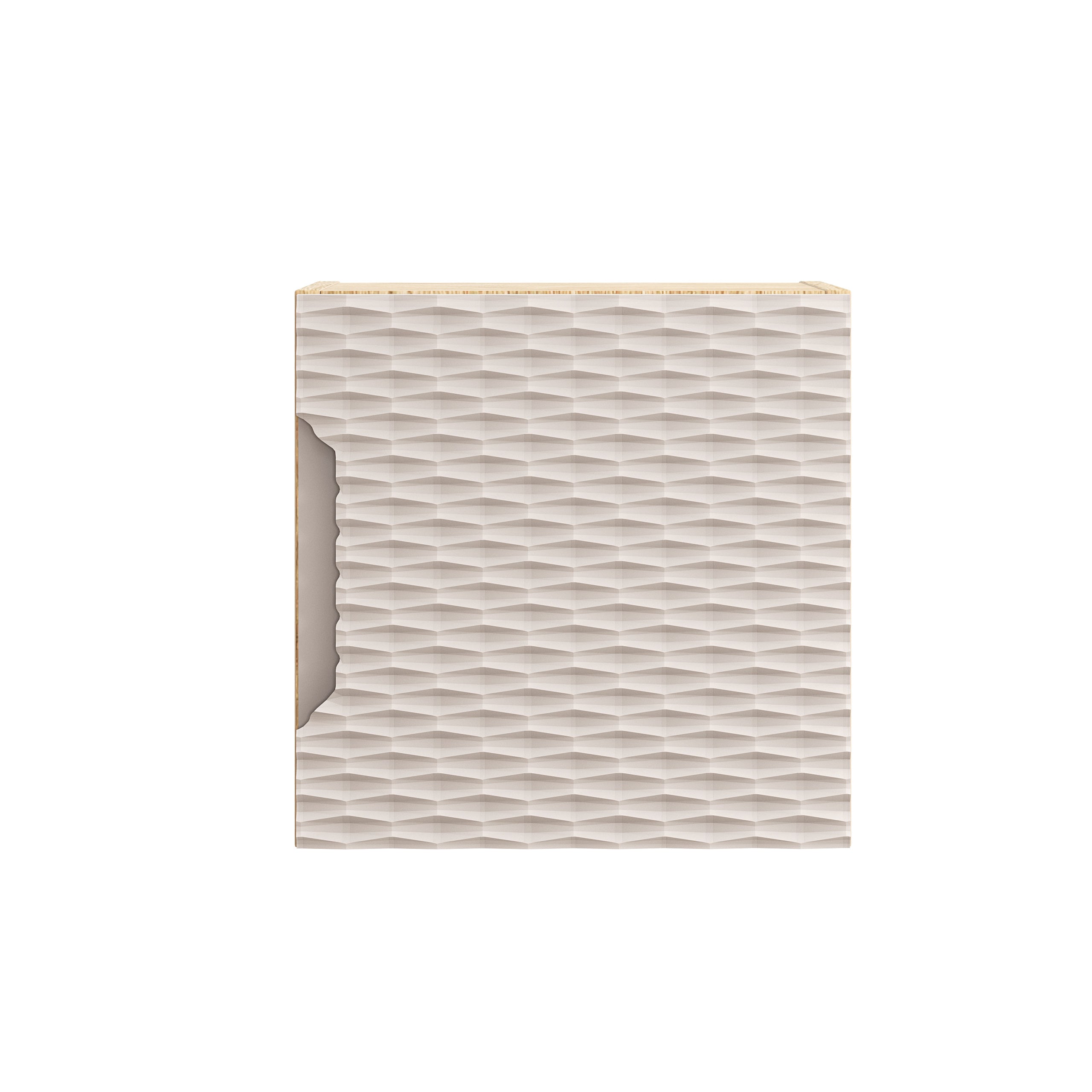Ocean Oberschrank Qubik 35X35Cm 1 Tür Beige, Eiche geölt