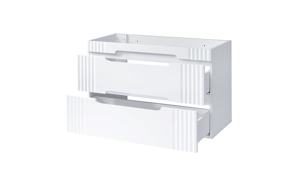 Fiji Unterschrank für Waschbecken, 100 cm, 2 Schubladen