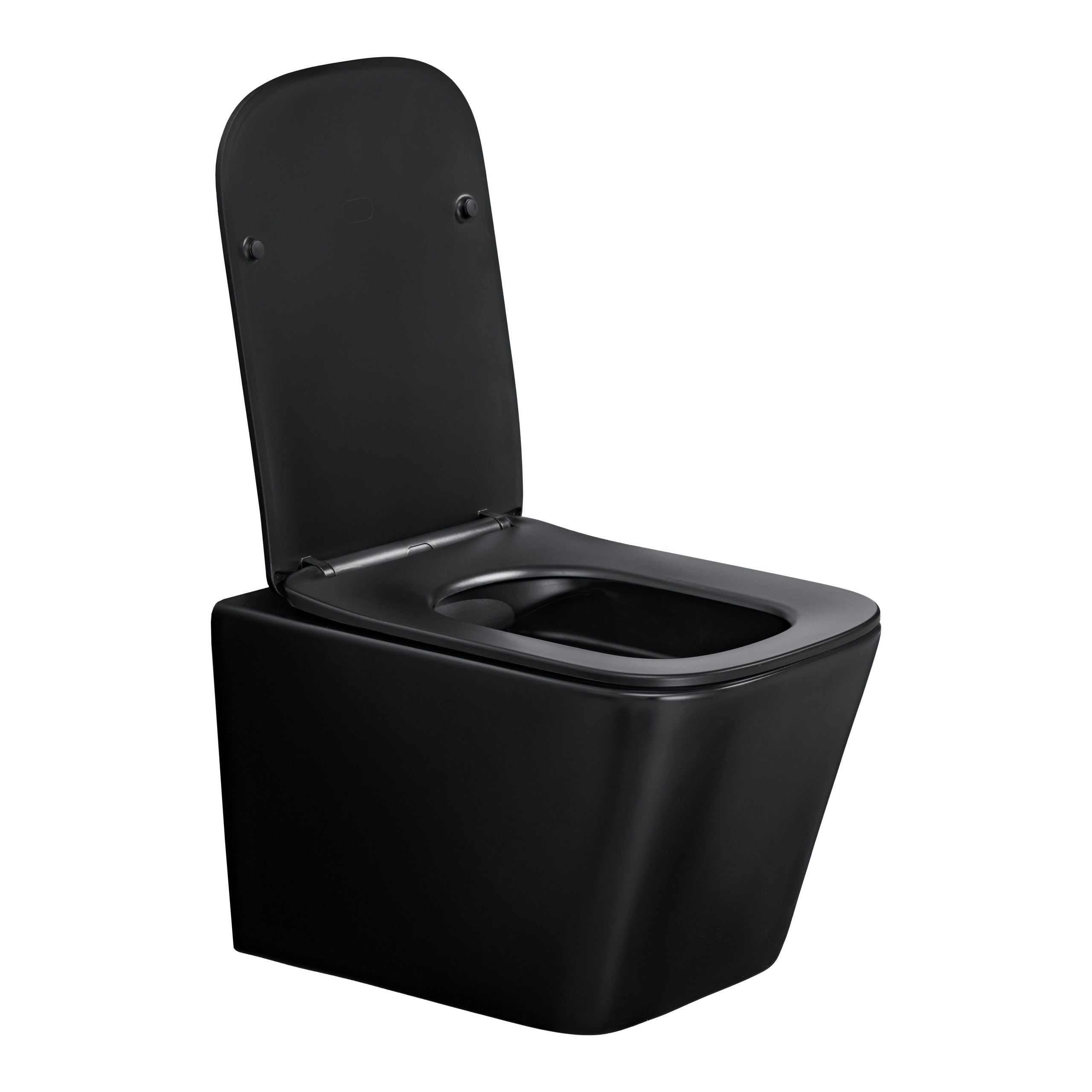 Wandhängende Toilettenschüssel Schwarz Matt