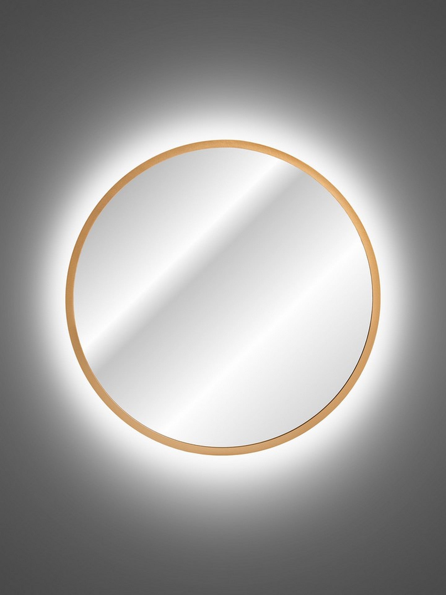 Lustro gerahmter LED-Spiegel Spiegel 80 x 3,5 x 80 cm (LUSTRO HESTIA 80)