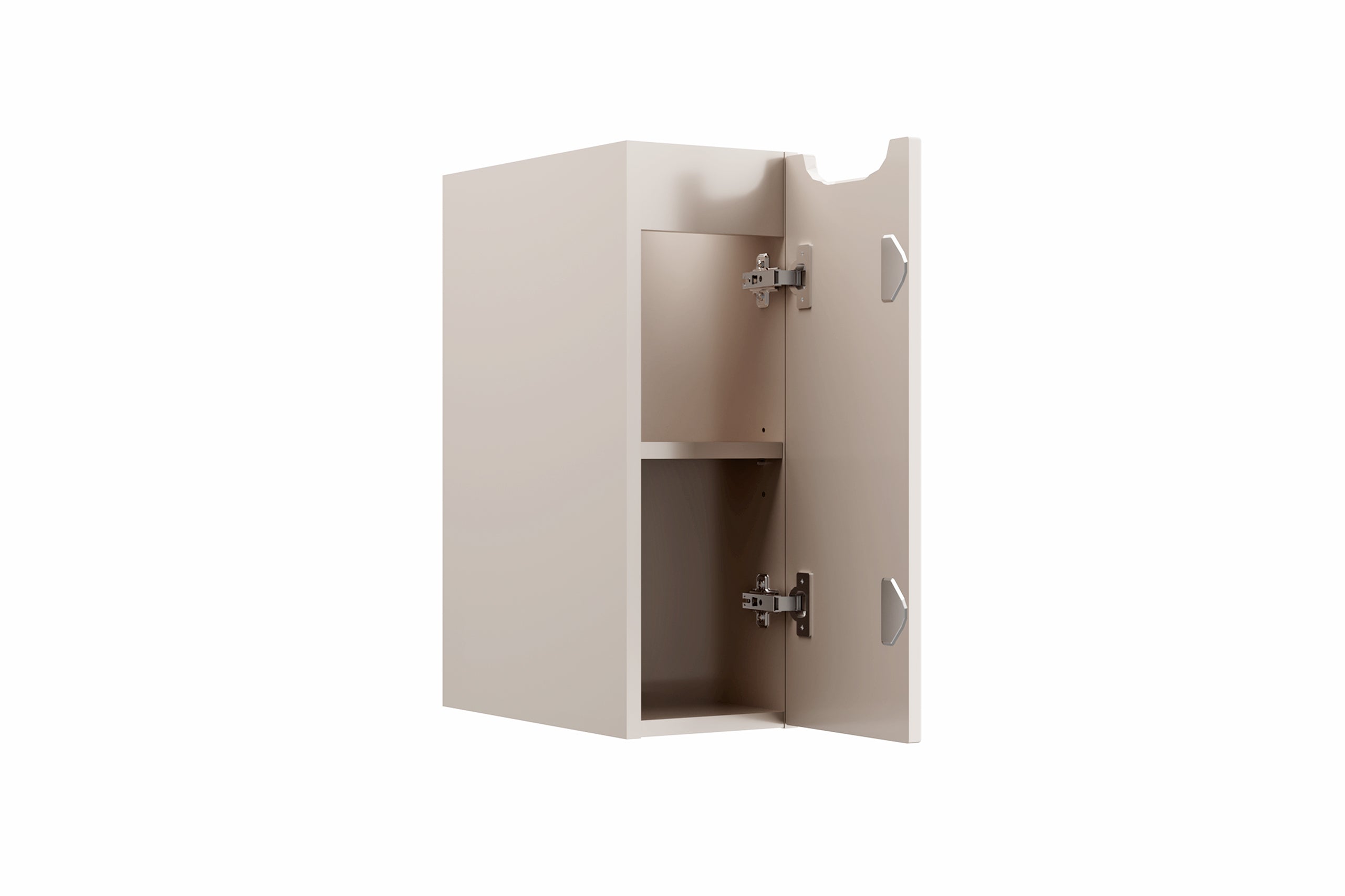 Nova Seitenschrank 20 cm 1 Tür Kaschmir Matt