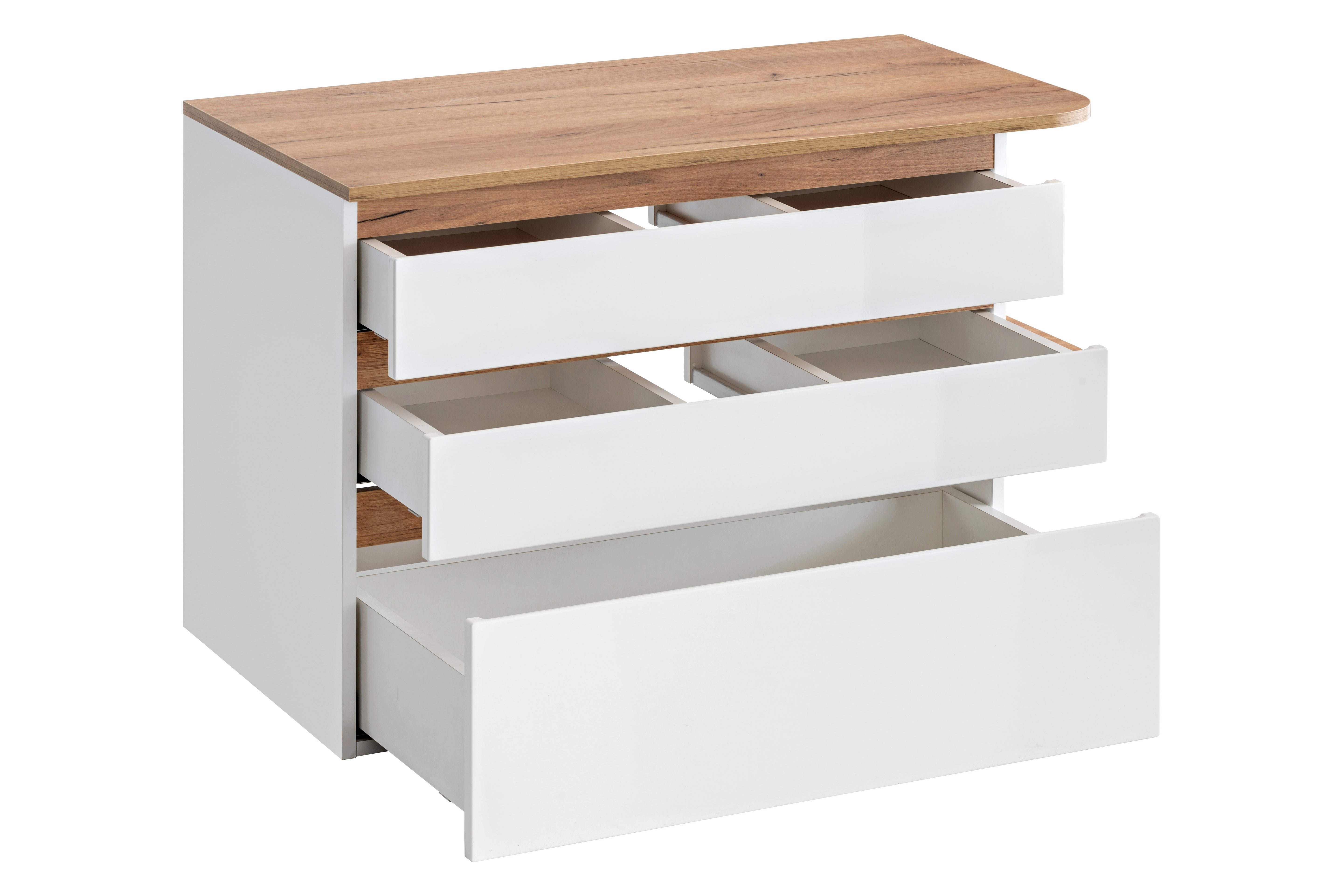 Platinum Waschbeckenunterschrank 90 cm 3 Schubladen