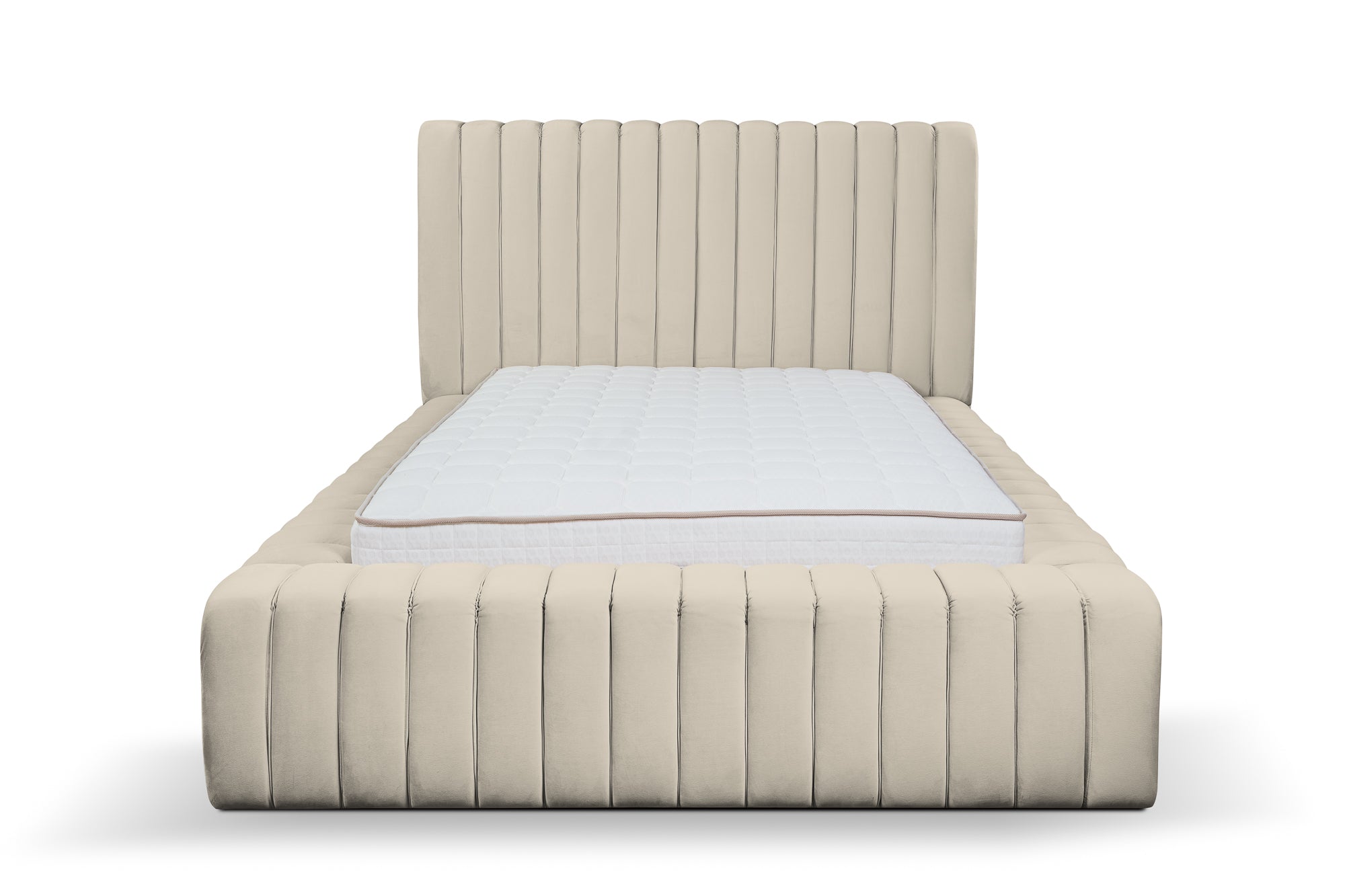 Lugano – Design Bouclé Polsterbett