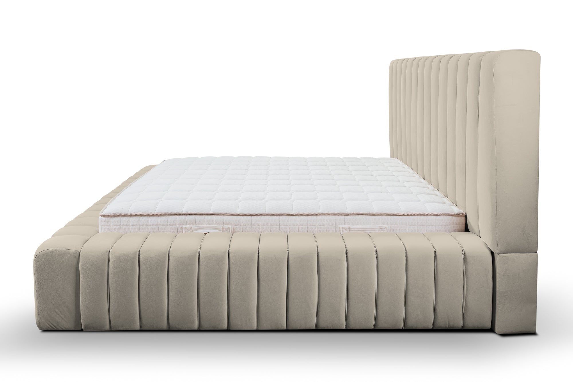 Lugano – Design Bouclé Polsterbett