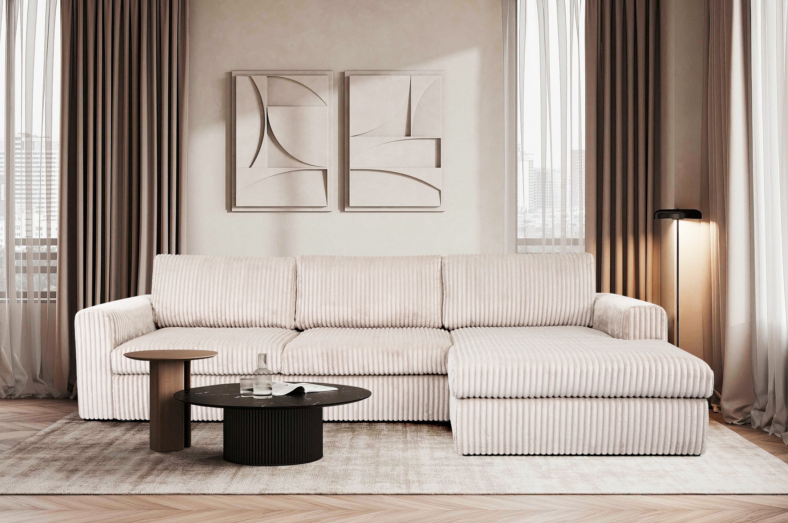 Pier Ecksofa Beige