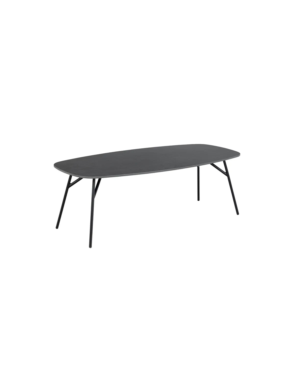 Caracas Couchtisch Schwarz Baku Rau keramisch