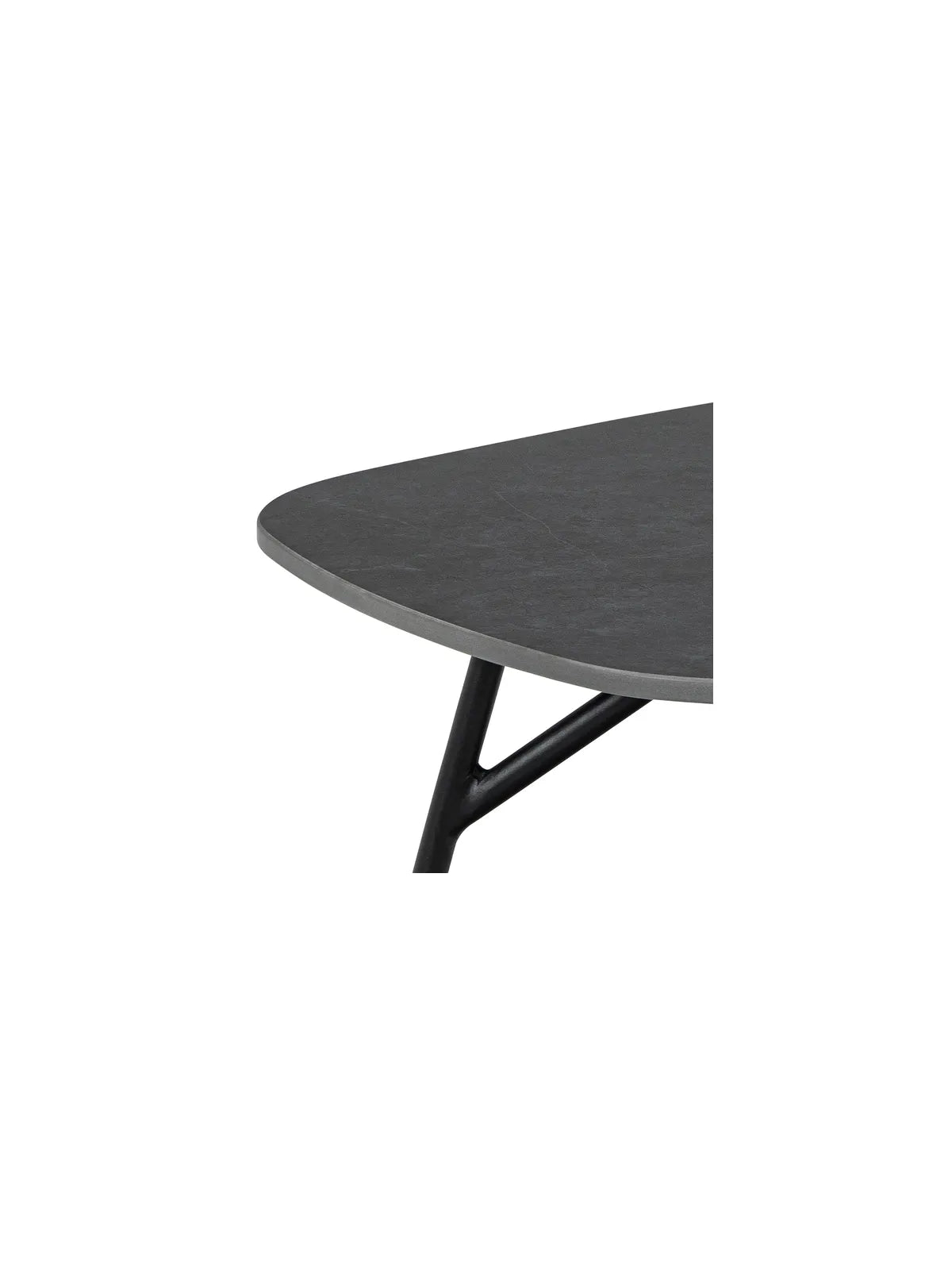 Caracas Couchtisch Schwarz Baku Rau keramisch