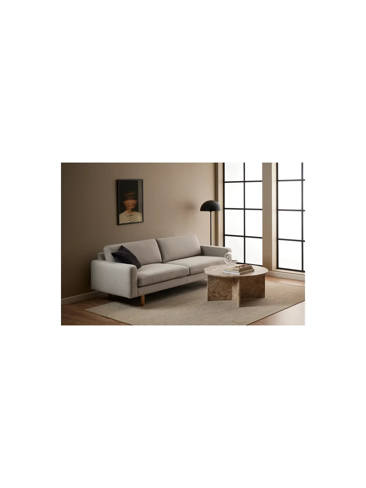 Runder Marmor Couchtisch Vega Latte