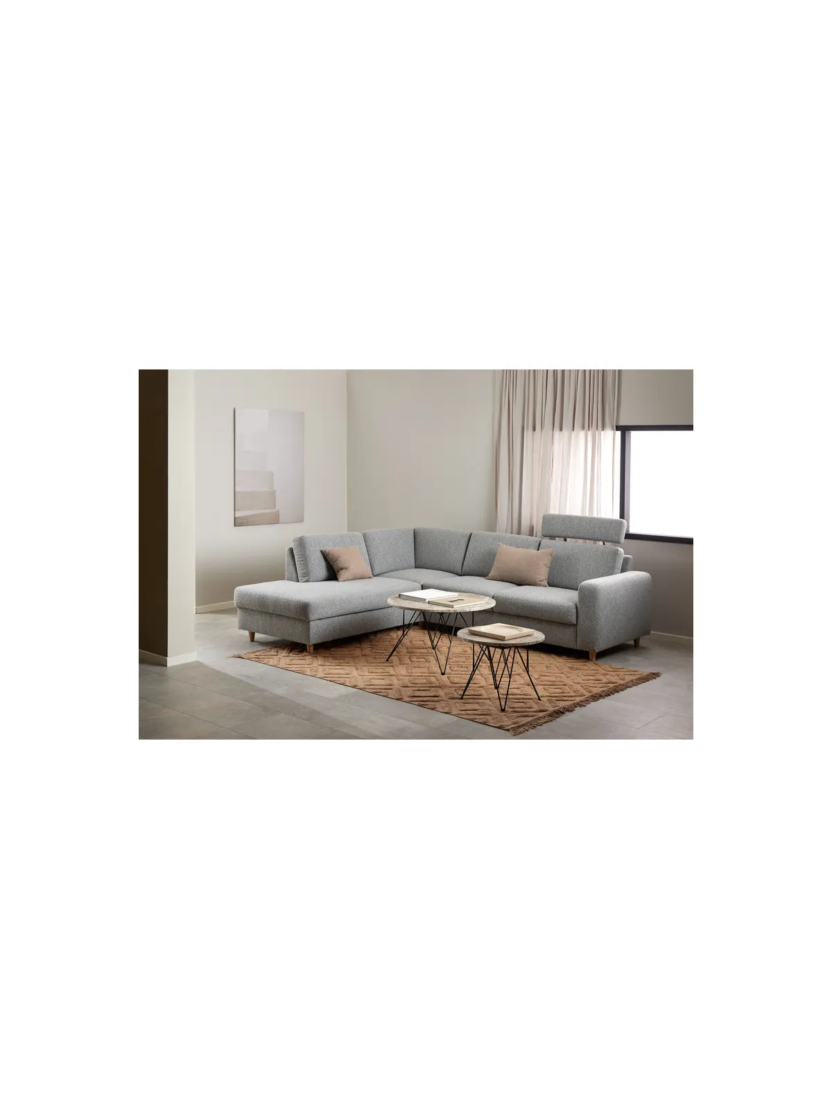 Runder Marmor Couchtisch Prunus Matt Braun Lackiert Marmor
