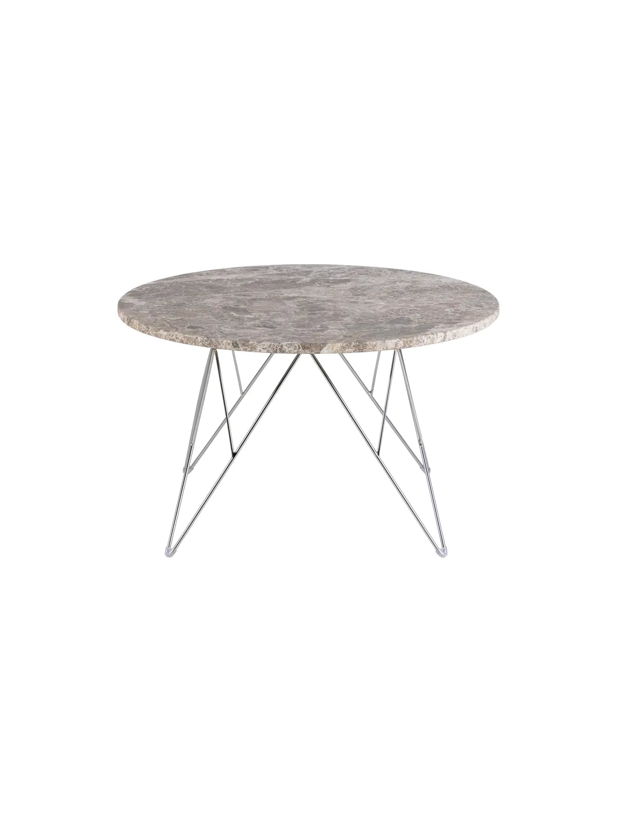 Runder Marmor Couchtisch Prunus Matt Braun