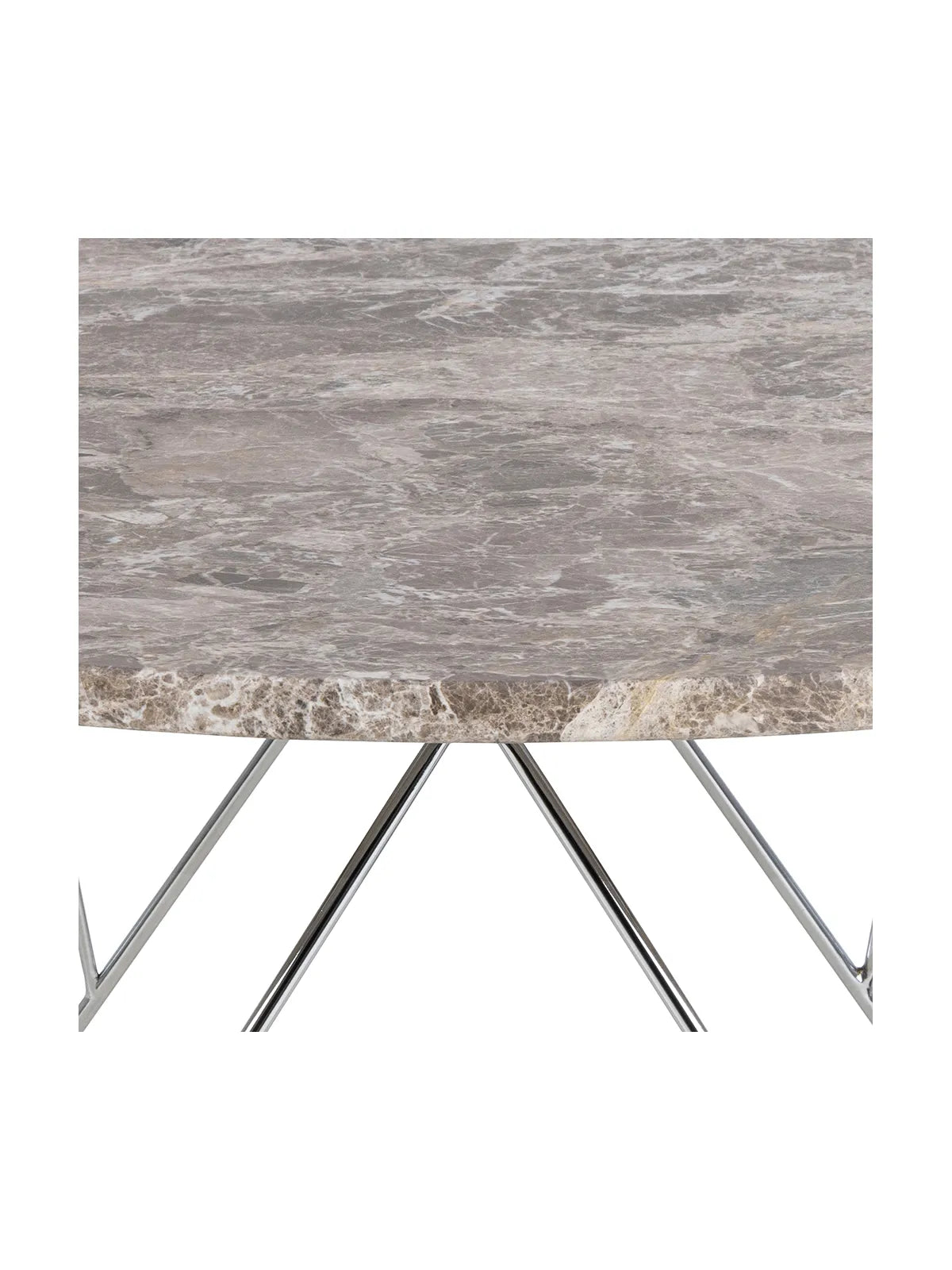 Runder Marmor Couchtisch Prunus Matt Braun