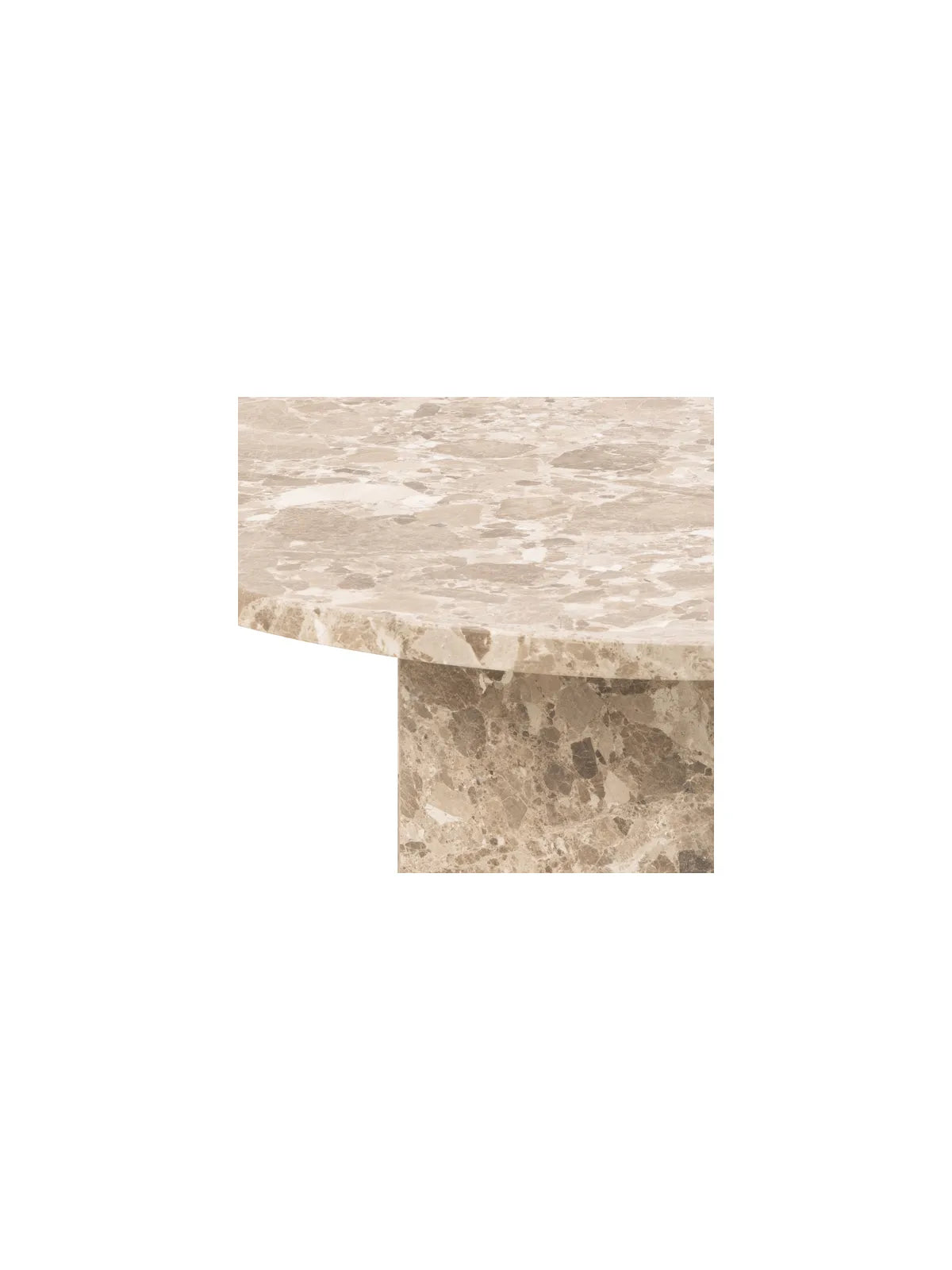 Naxos Couchtisch Matt Latte Lackiert Marmor