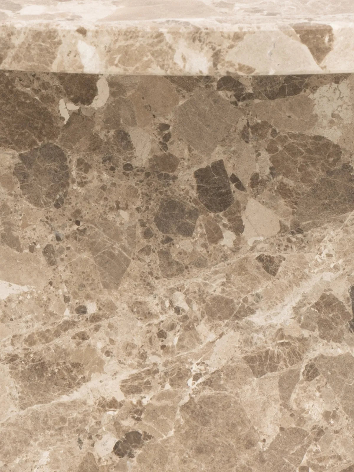 Naxos Couchtisch Matt Latte Lackiert Marmor