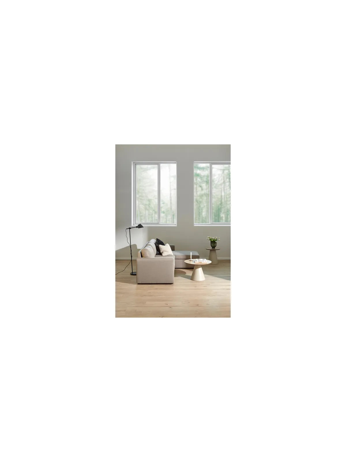 Runder Holz Couchtisch Soli Eiche